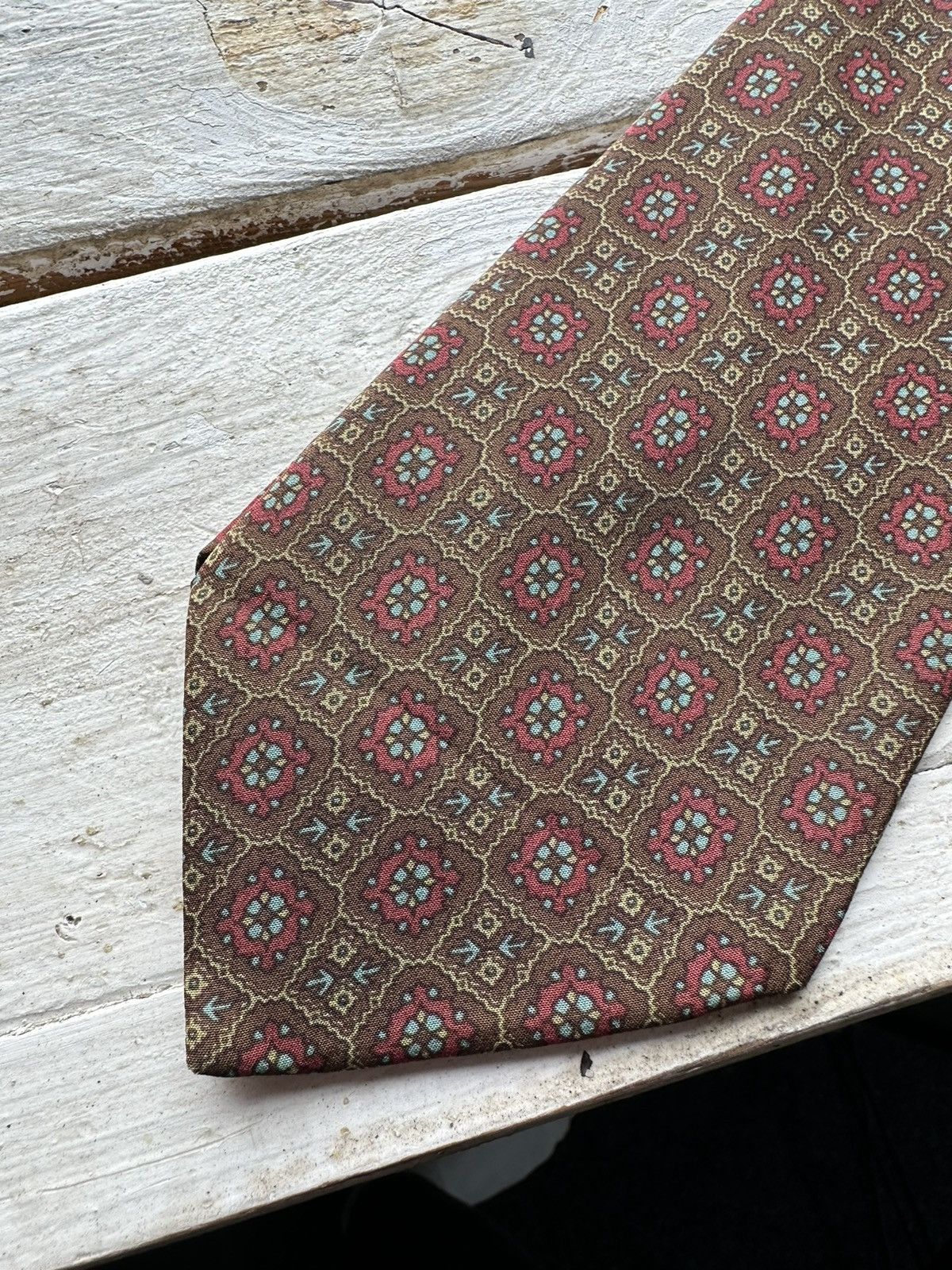 Designer × Yves Saint Laurent GRAIL🚨 Yves Saint Laurent YSL tie 80s vintage old money Size ONE SIZE - 9 Thumbnail