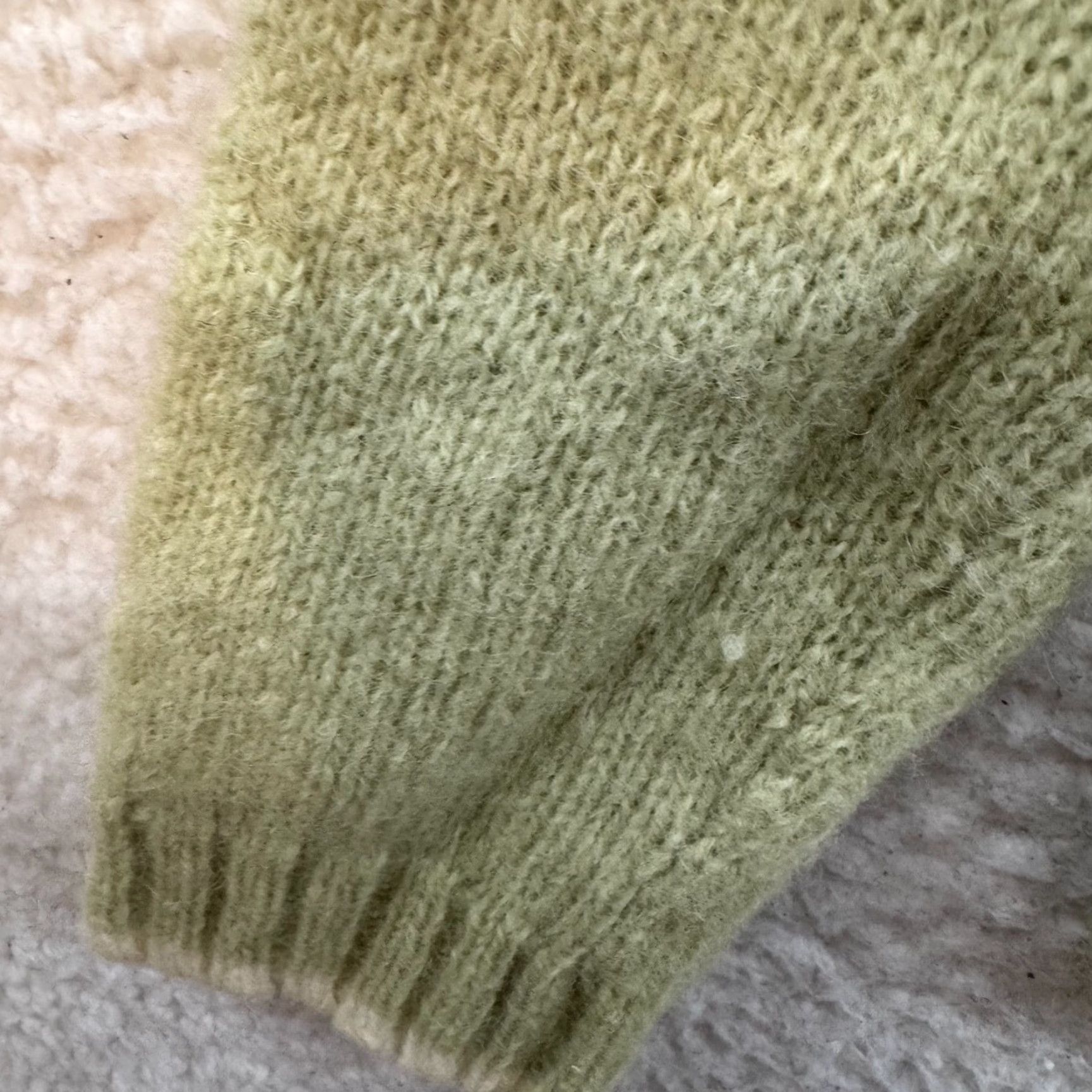 Vintage VINTAGE Honors Wool Cardigan Sweater Medium Womens Green Knit 1990s M Wool Green Womens Size M / US 6-8 / IT 42-44 - 6 Thumbnail