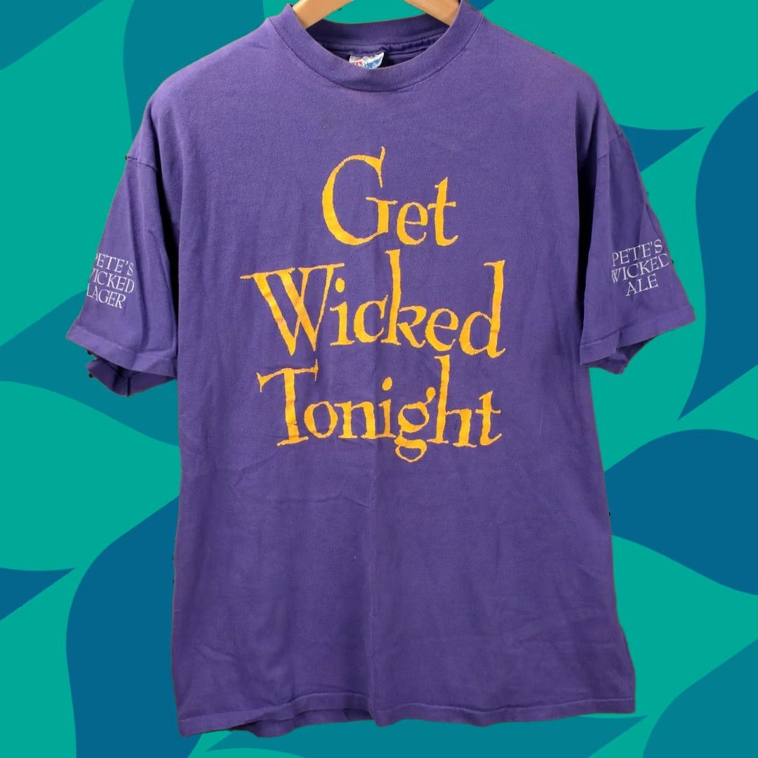 Hanes pete's wicked craft beer ale lager t-shirt XL vtg 90s usa made single stitch Size US XL / EU 56 / 4 - 1 Thumbnail