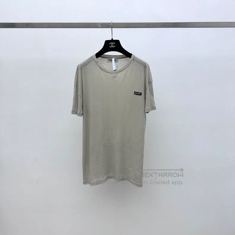 Miu Miu Miu Miu Size s Black label t-shirt Size S / US 4 / IT 40 - 1 Thumbnail