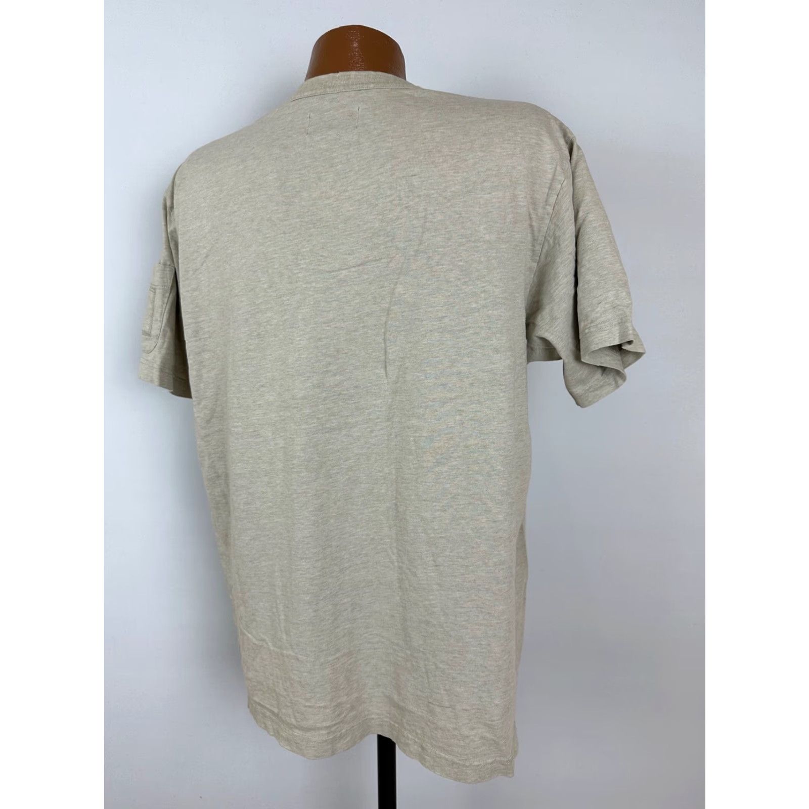 Vintage VINTAGE Sonoma V-Neck T-Shirt XL Men Heavyweight Casual 90s Minimal Pockets Beige Heather Sleeve-Pocket Old School 90s Mens Shirt Size US XL / EU 56 / 4 - 7 Thumbnail
