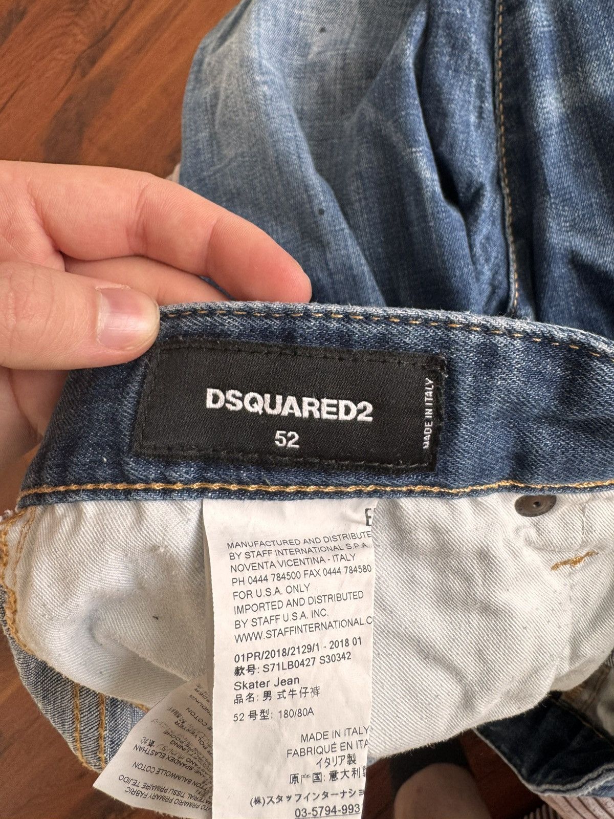 Dsquared2 Rare Vintage Dsquared2 I’m Not Weird Denim pants 52 Blue Size US 34 / EU 50 - 12 Thumbnail