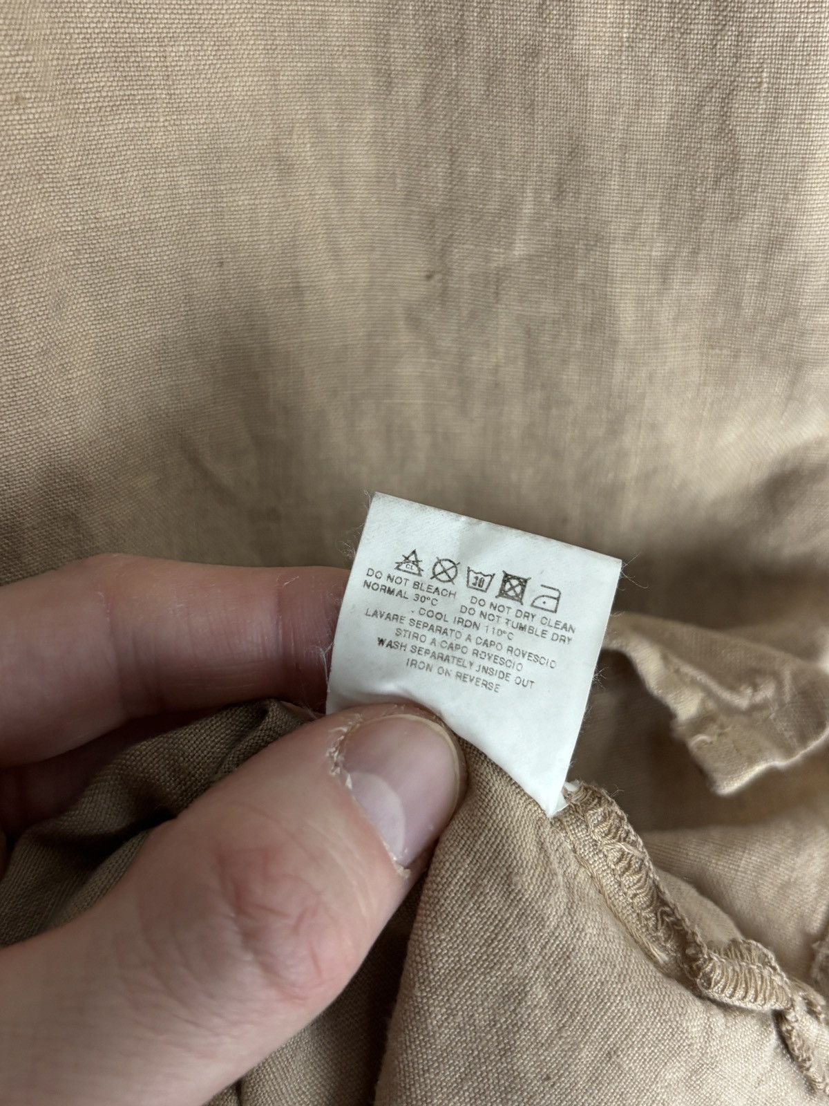 Jean Paul Gaultier Archive Linen Button Up Shirt Vintage 90s