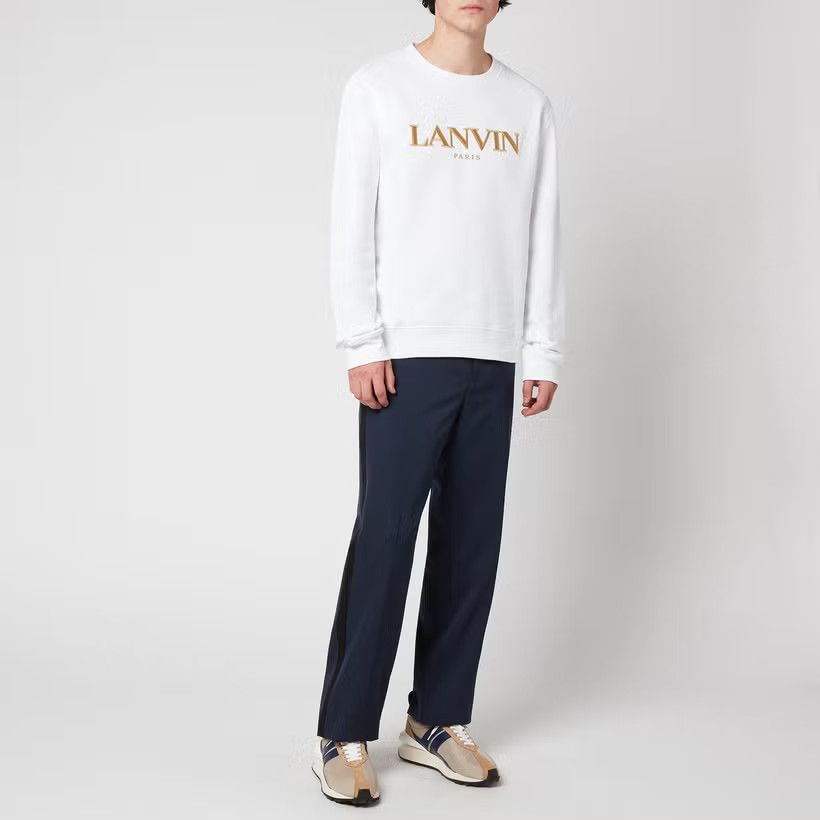 Lanvin o1y0125 Casual Pant in Navy Blue Size US 30 / EU 46 - 4 Thumbnail