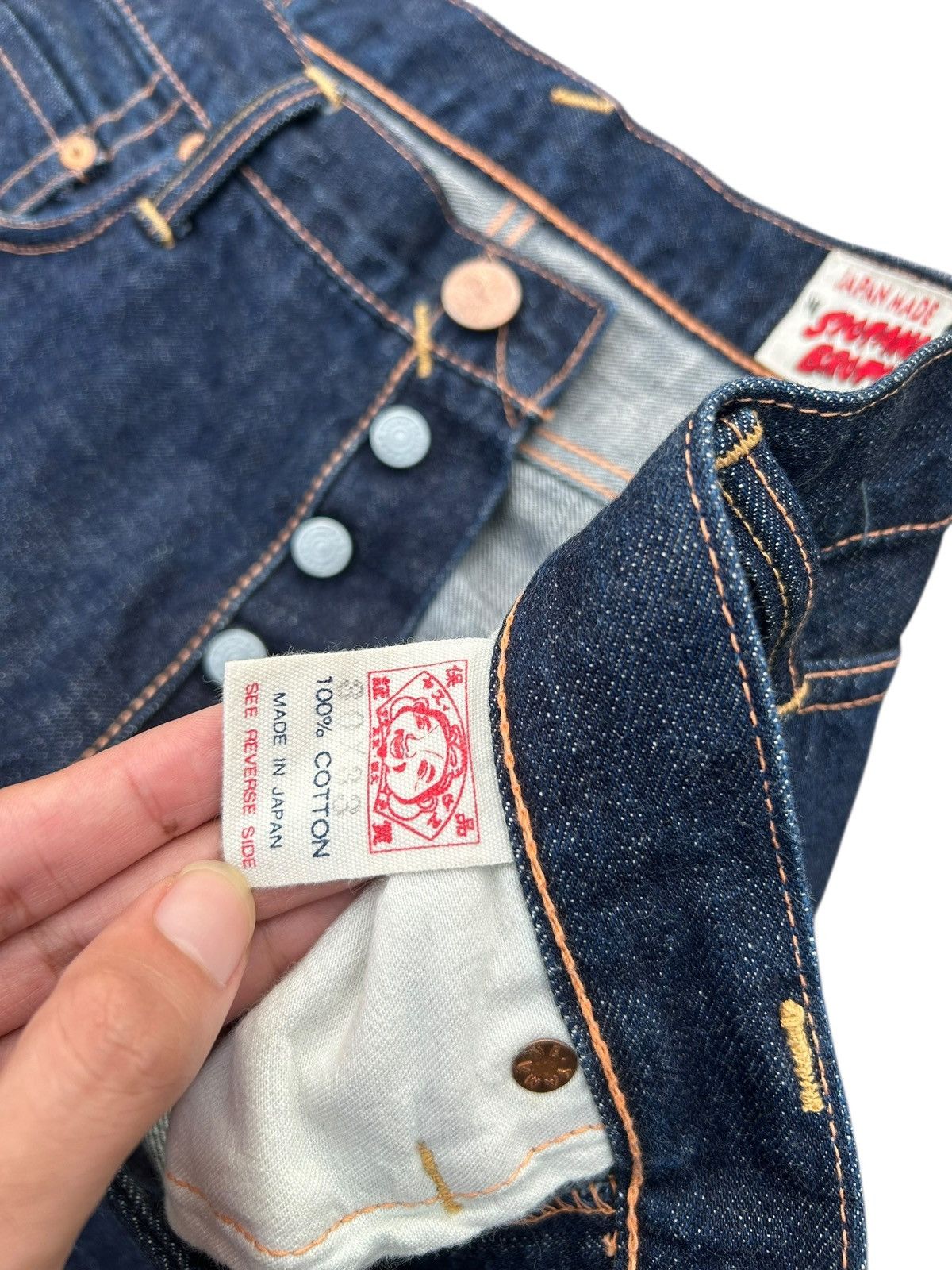 Evisu VINTAGE EVISU SELVEDGE MULTI POCKET DENIM JEAN MADE IN JAPAN Size US 32 / EU 48 - 11 Thumbnail