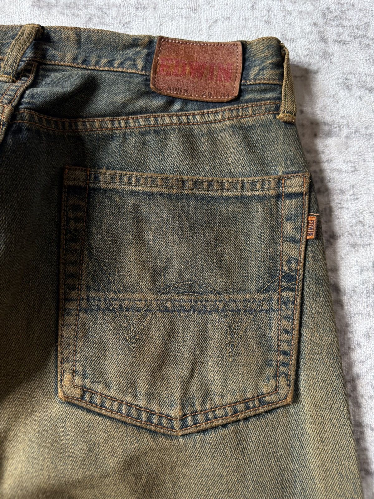 Kapital Edwin 505 OG Type 1 Baggy Loose Mud Wash Jeans Size US 29 - 18 Thumbnail