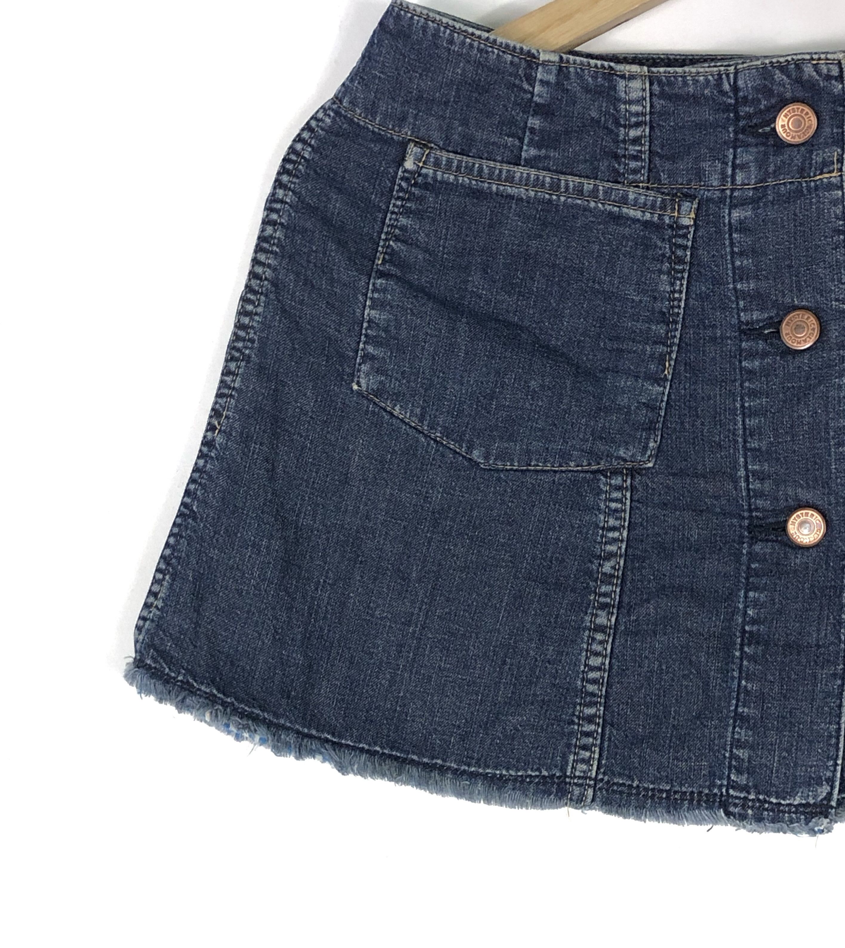 Hysteric Glamour RARE🔥VINTAGE 90’S HYSTERIC DENIM WRAP BUTTONED MINI SKIRT Size 27" / US 4 / IT 40 - 11 Thumbnail
