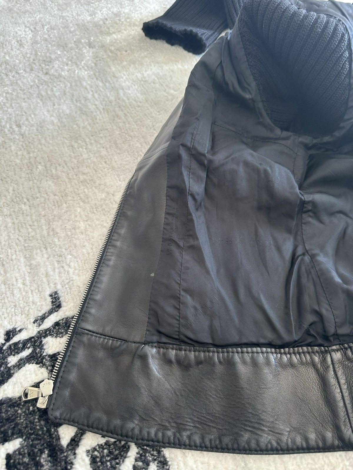 Dolce & Gabbana DOLCE & GABBANA – Vintage Wool & Leather Bomber Jacket Size S / US 4 / IT 40 - 11 Thumbnail