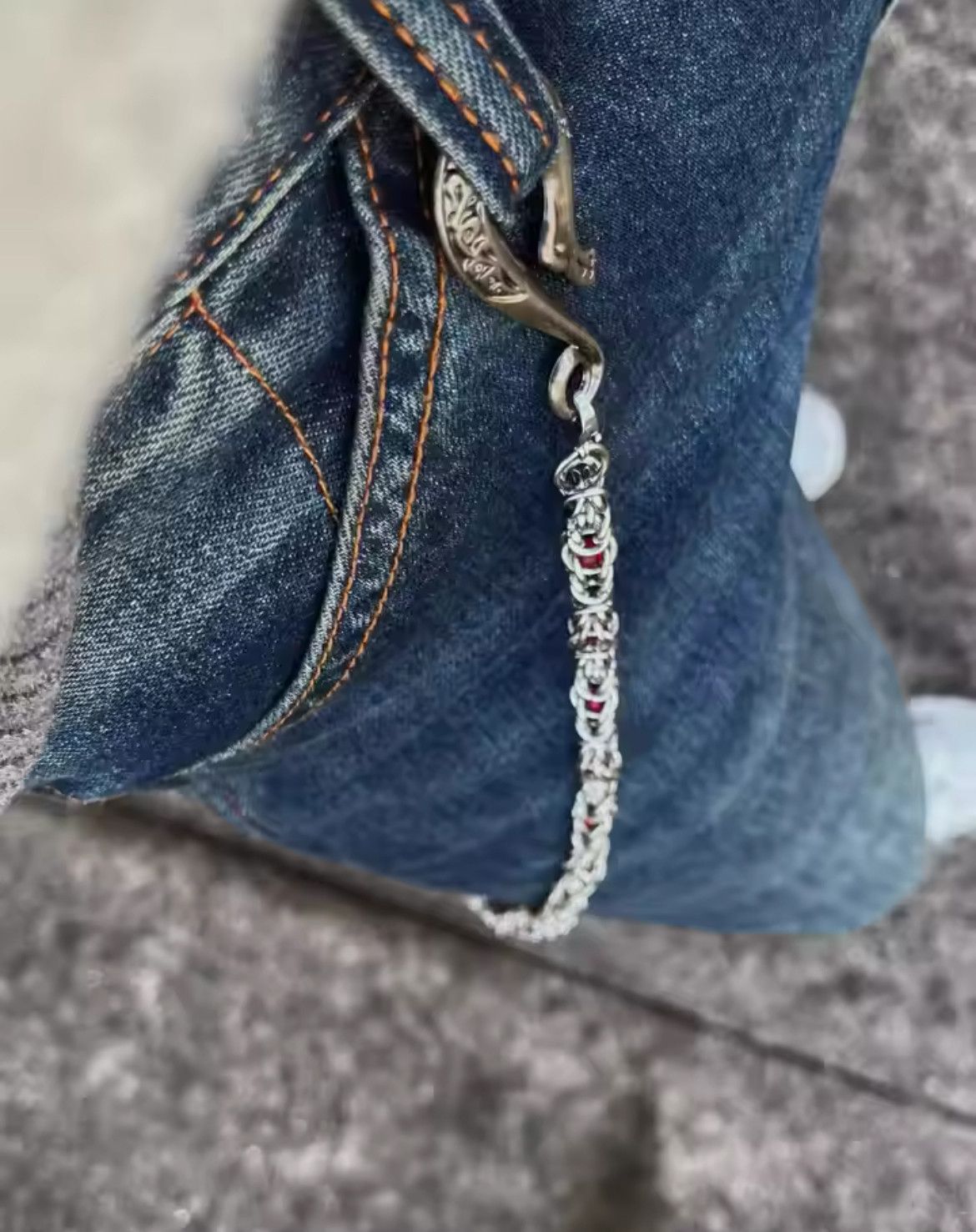 Other y2k Snake Bone Retro Pants Waist Chain Size ONE SIZE - 2 Thumbnail