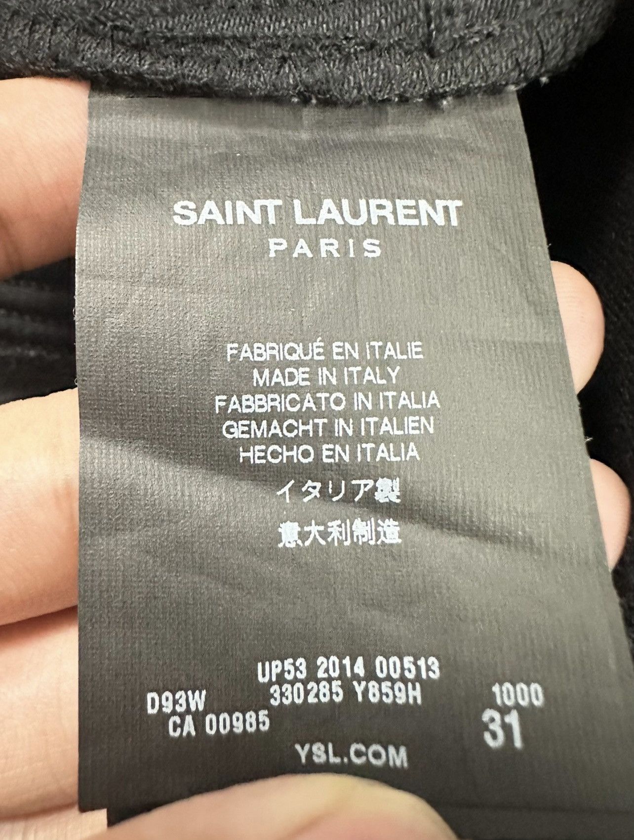 Saint Laurent Paris Saint Laurent Paris D04 Motorbike Pants Sz.31 Size US 31 - 4 Thumbnail