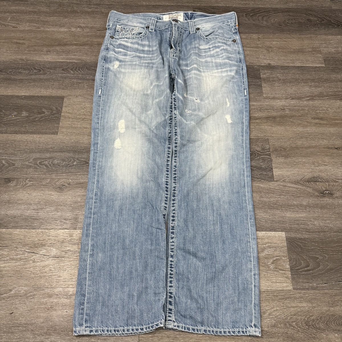 JNCO × Japanese Brand × Vintage Vintage Y2K big star baggy wide leg archive style distressed Size US 38 / EU 54 - 2 Thumbnail
