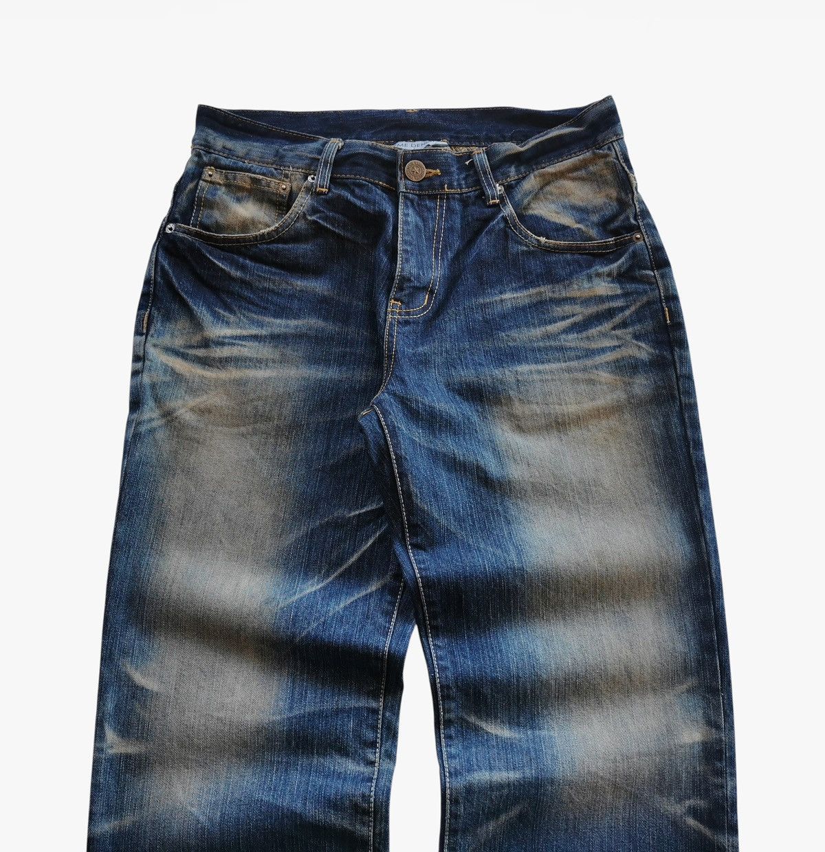 Jean Krhyme Denim Y2K Distressed Graffiti Jeans Size 32x31 Size US 32 / EU 48 - 4 Thumbnail