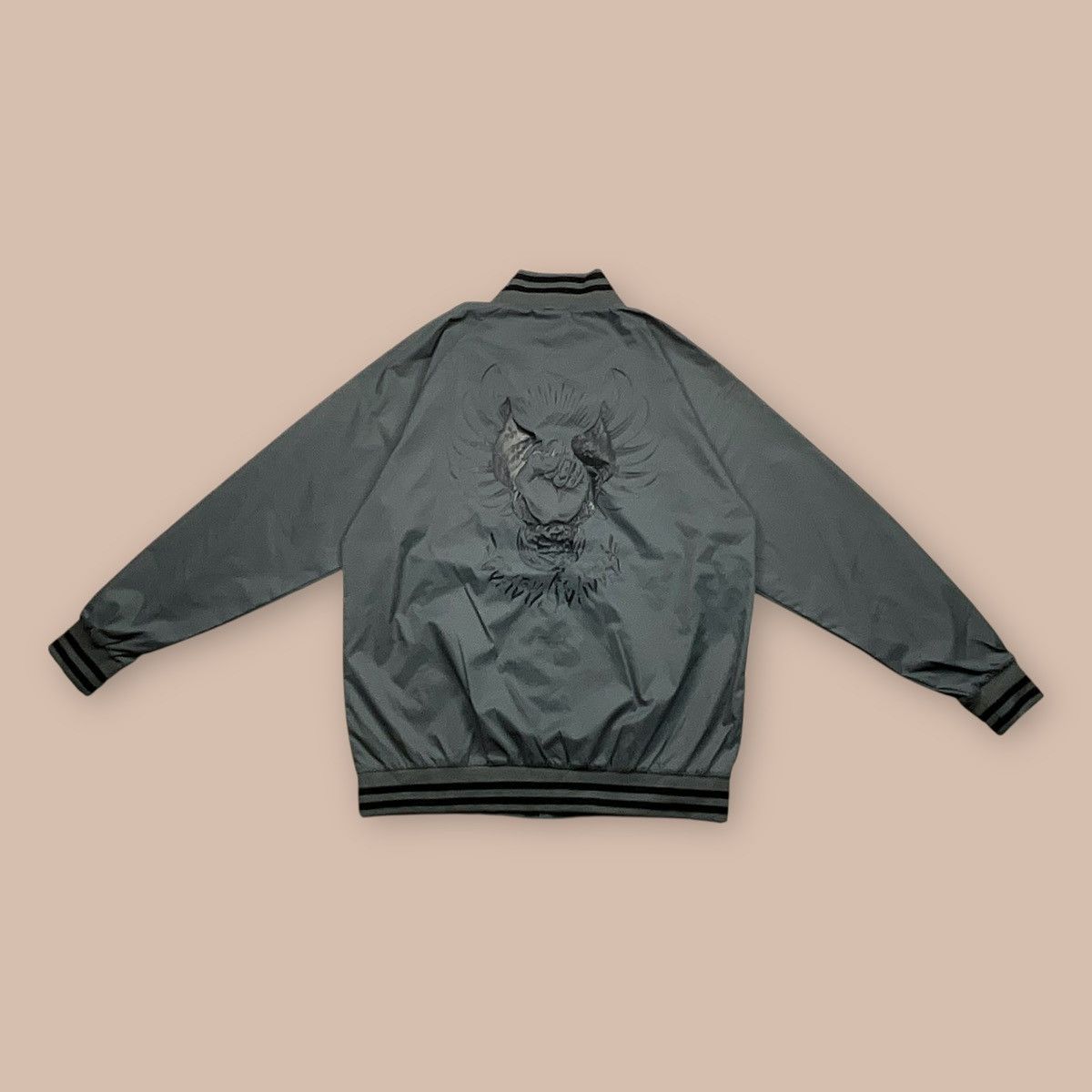 Japanese Brand BLACK DALLAS "RISE" Nylon Jacket Artwork by USUGROW Size US XL / EU 56 / 4 - 5 Thumbnail
