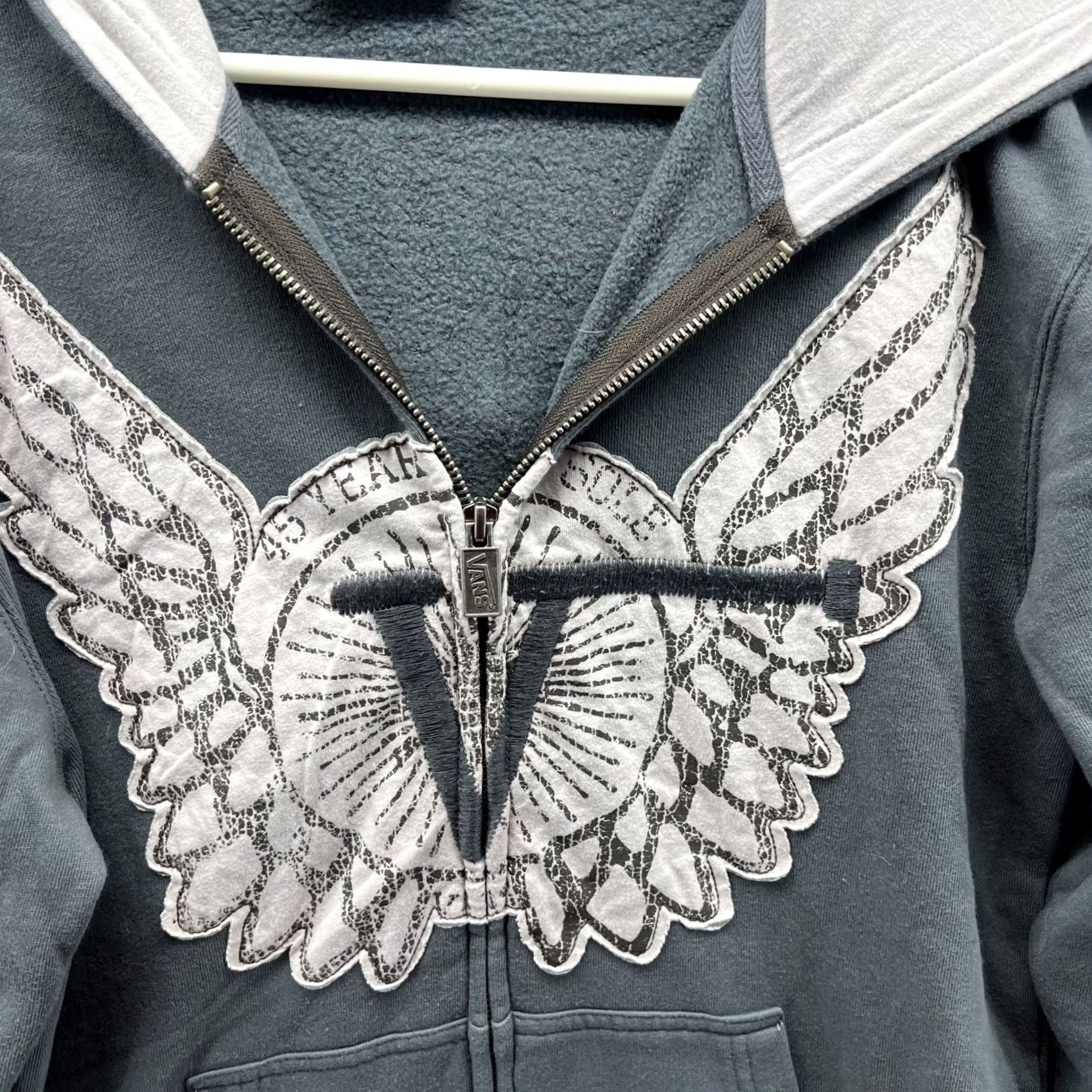 Vans VANS Sweater Women XL Full Zip Hoodie Fleece Cotton Gray Regular Size Type XS? (No) Size XL / US 12-14 / IT 48-50 - 4 Thumbnail
