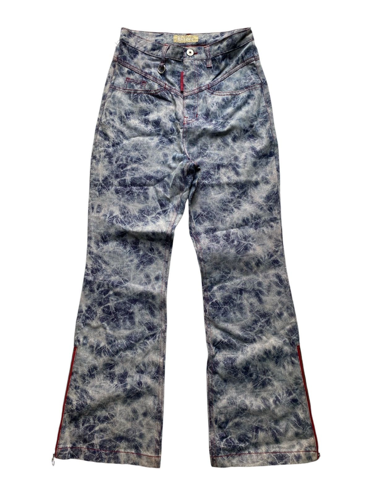 Japanese Brand × Le Grande Bleu (L.G.B.) × Yasuyuki Ishii Japanese badee flared blue bleached denim Size US 28 / EU 44 - 1 Thumbnail