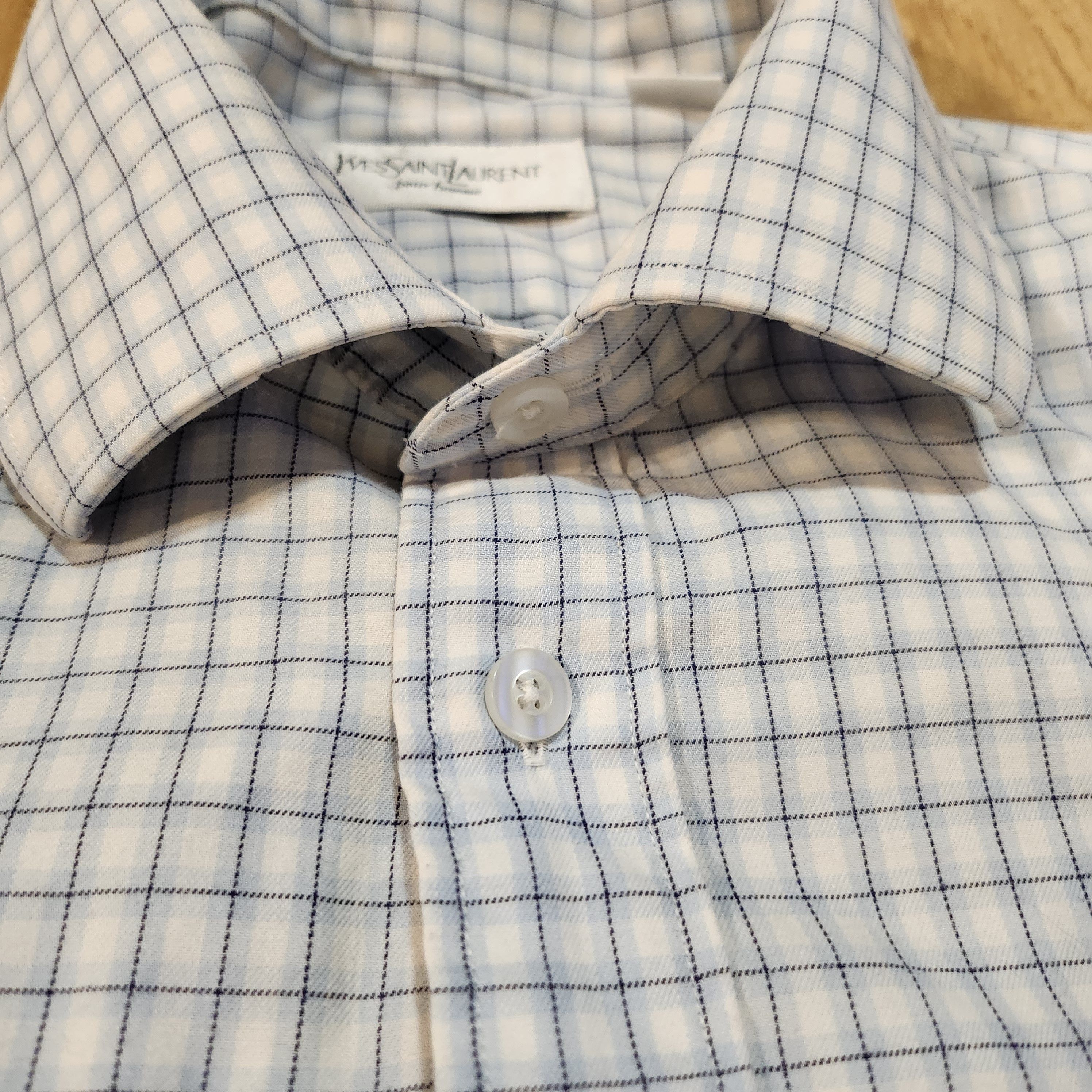 Yves Saint Laurent YSL Check shirt Size US L / EU 52-54 / 3 - 4 Thumbnail