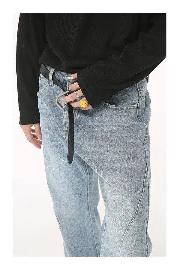 Japanese Brand Kirari x Chie Simple washed light blue flared denim trousers Size US 32 / EU 48 - 5 Thumbnail