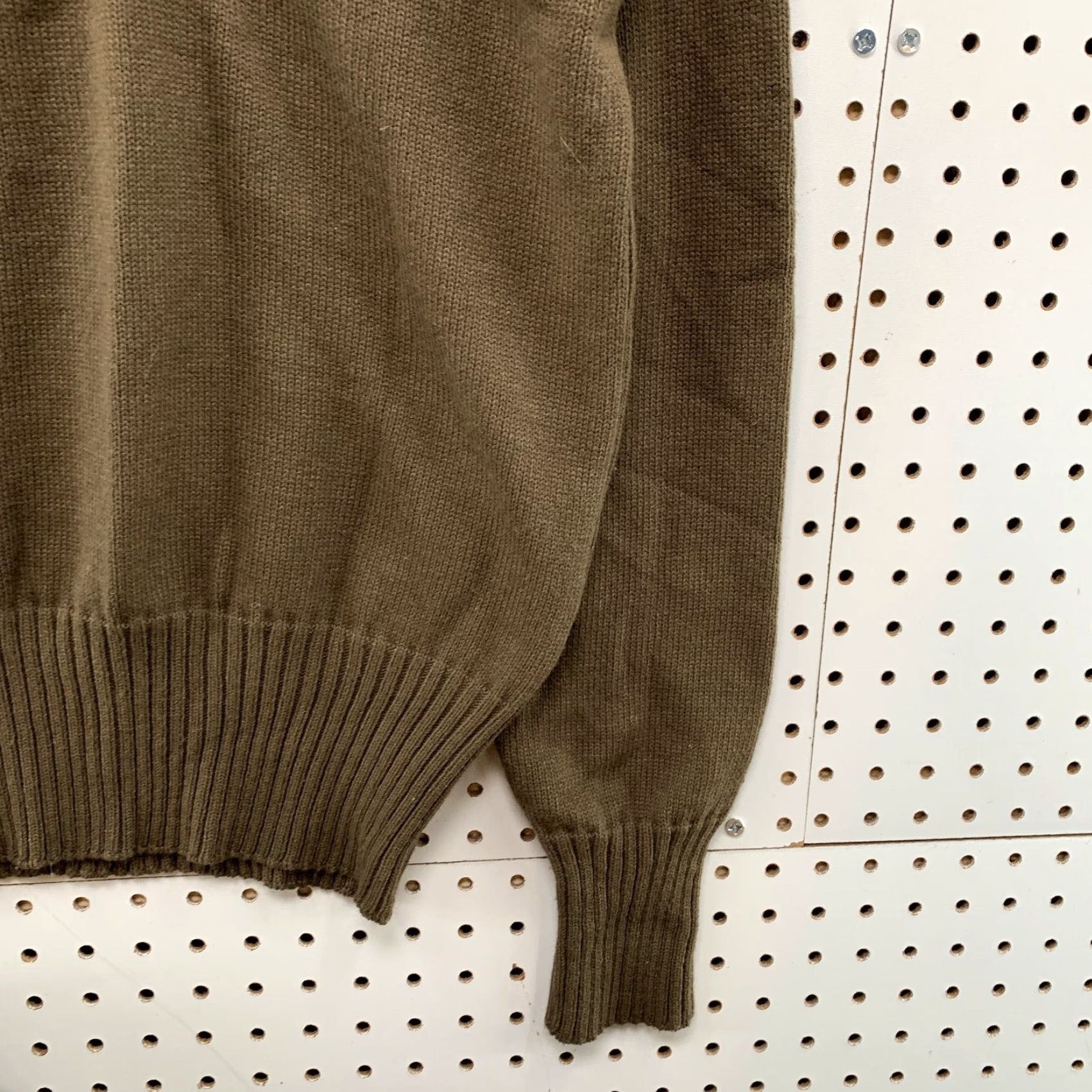 Vintage VINTAGE Military Sweater Shirt Mens L Brown Acrylic Henley Winter Knitts Mitts Knits Size US L / EU 52-54 / 3 - 7 Thumbnail