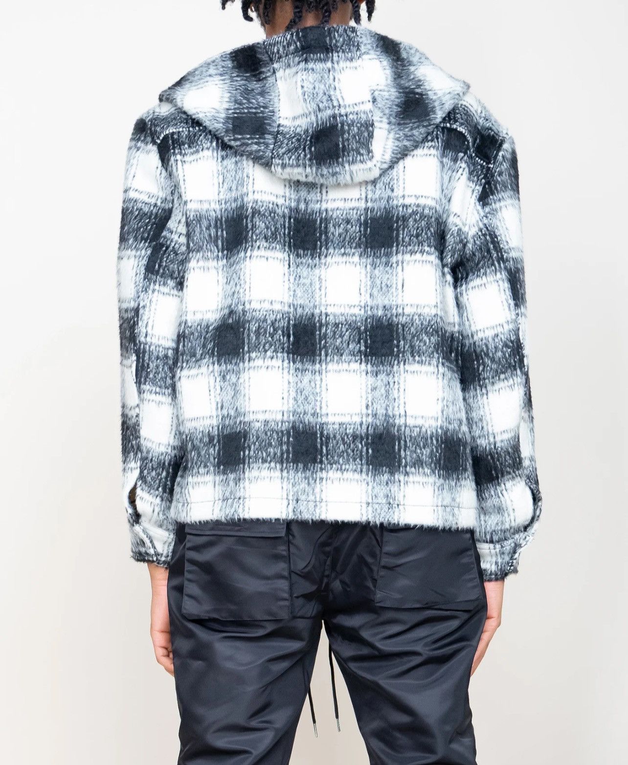 EPTM. EPTM Mohair Flannel Jacket XL Black Size US XL / EU 56 / 4 - 3 Thumbnail