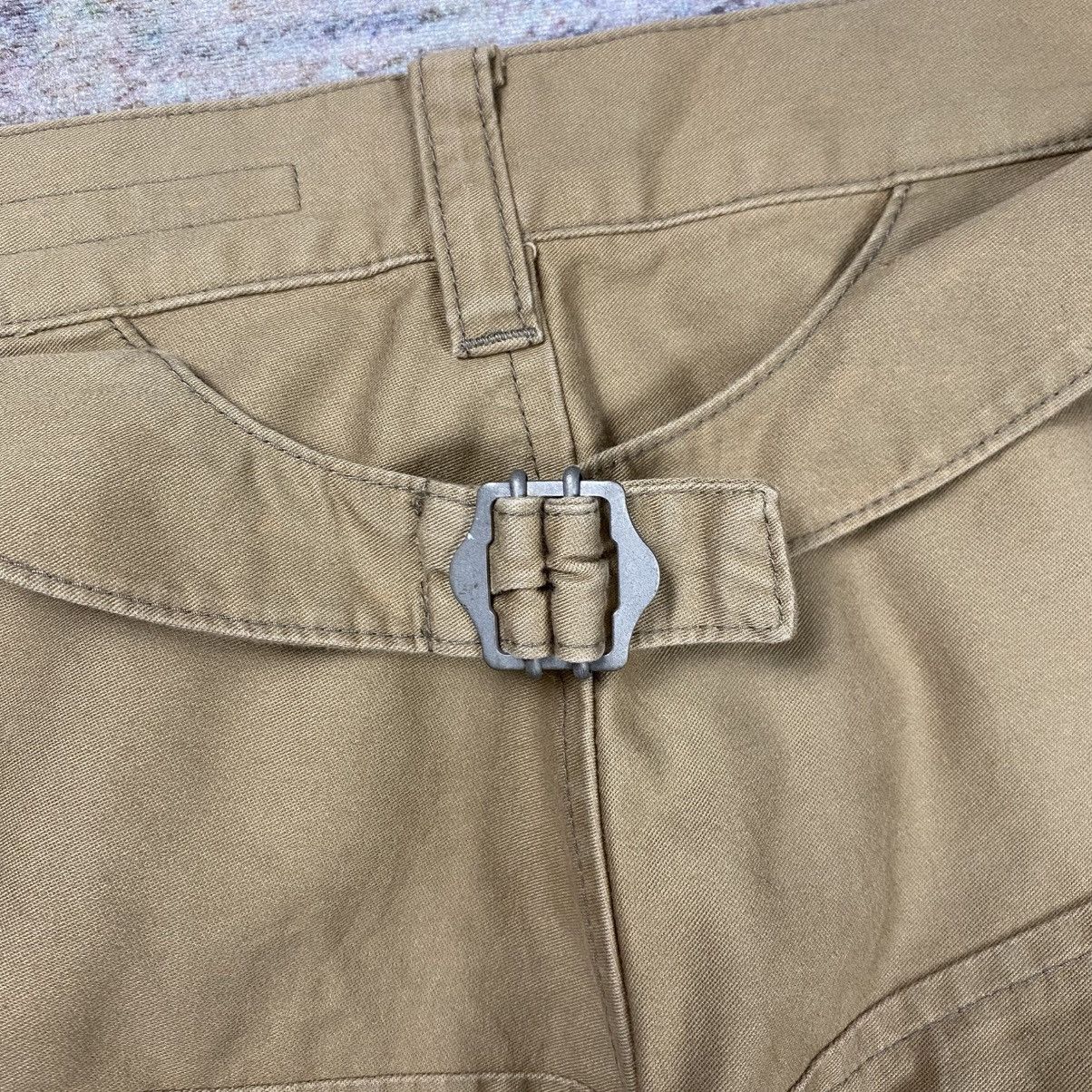 Japanese Brand Sunaokuwahara buckle back drop crotch pants Size US 28 / EU 44 - 5 Thumbnail
