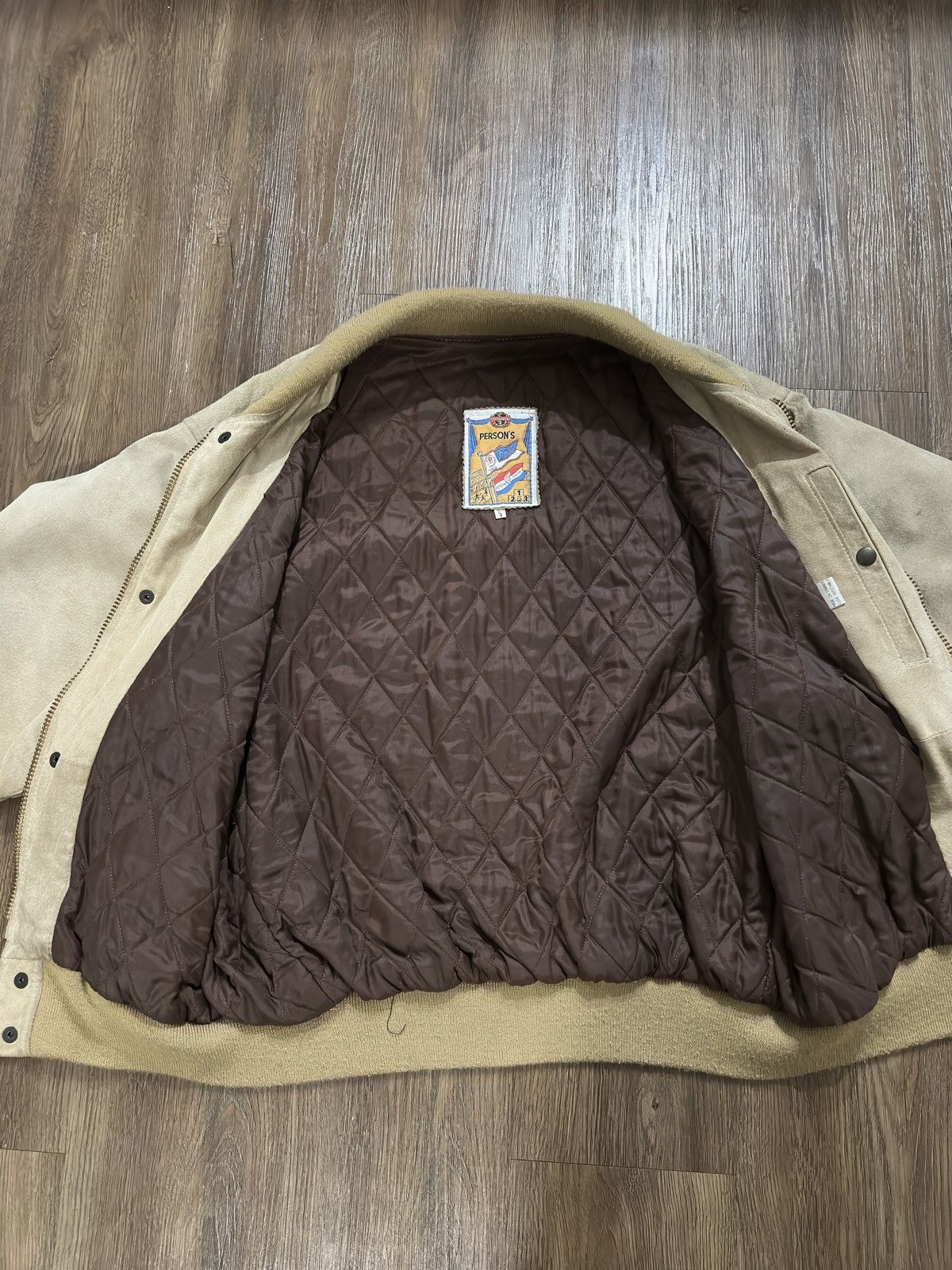 PERSON'S Person’s Tokyo 1987 Suede Bomber Jacket Size US M / EU 48-50 / 2 - 3 Thumbnail