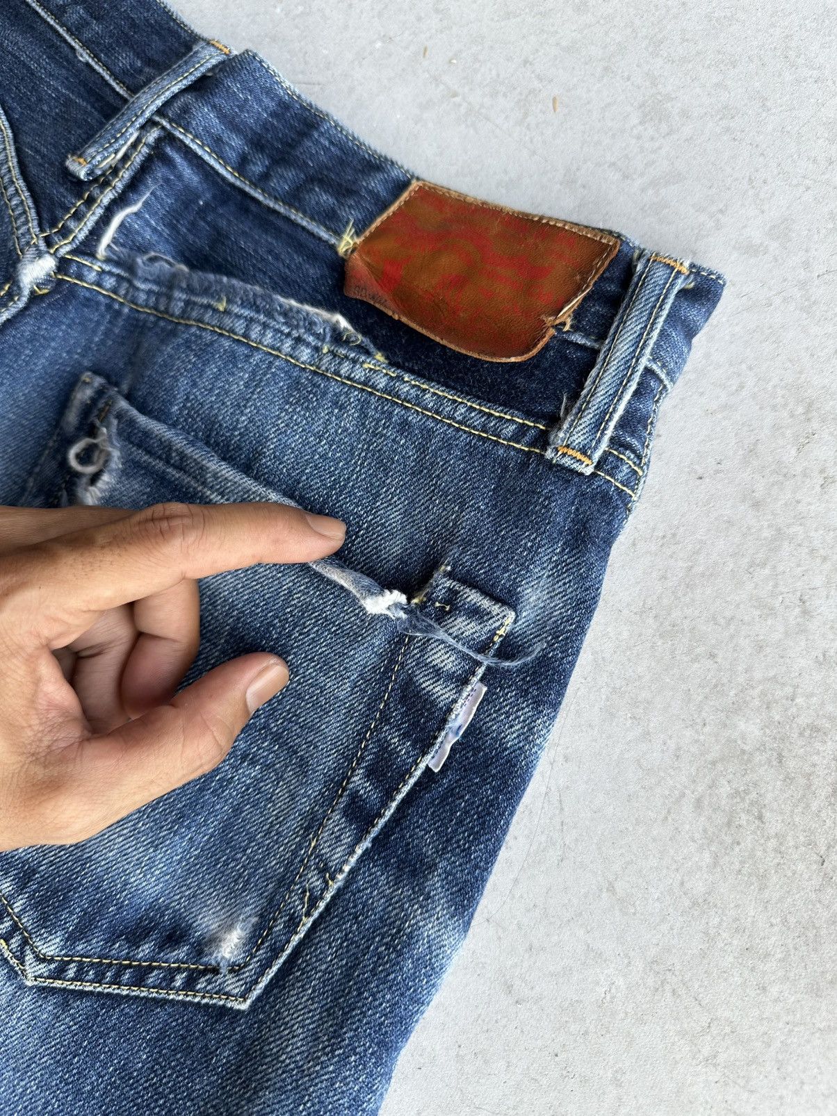 Studio D'Artisan SICKSS! Vintage STUDIO D ARTISAN Denim Lemon Stitch/Selvedge Size US 29 - 23 Thumbnail