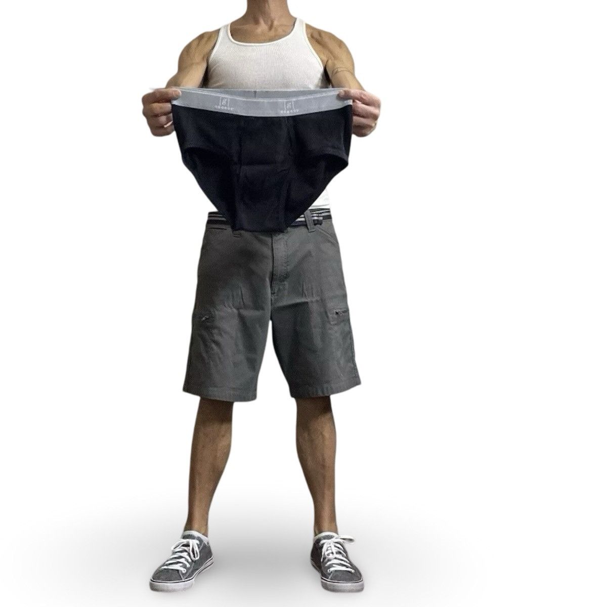 George George Black / Gray Men’s Underwear Briefs Size Large Size 36 - 2 Thumbnail