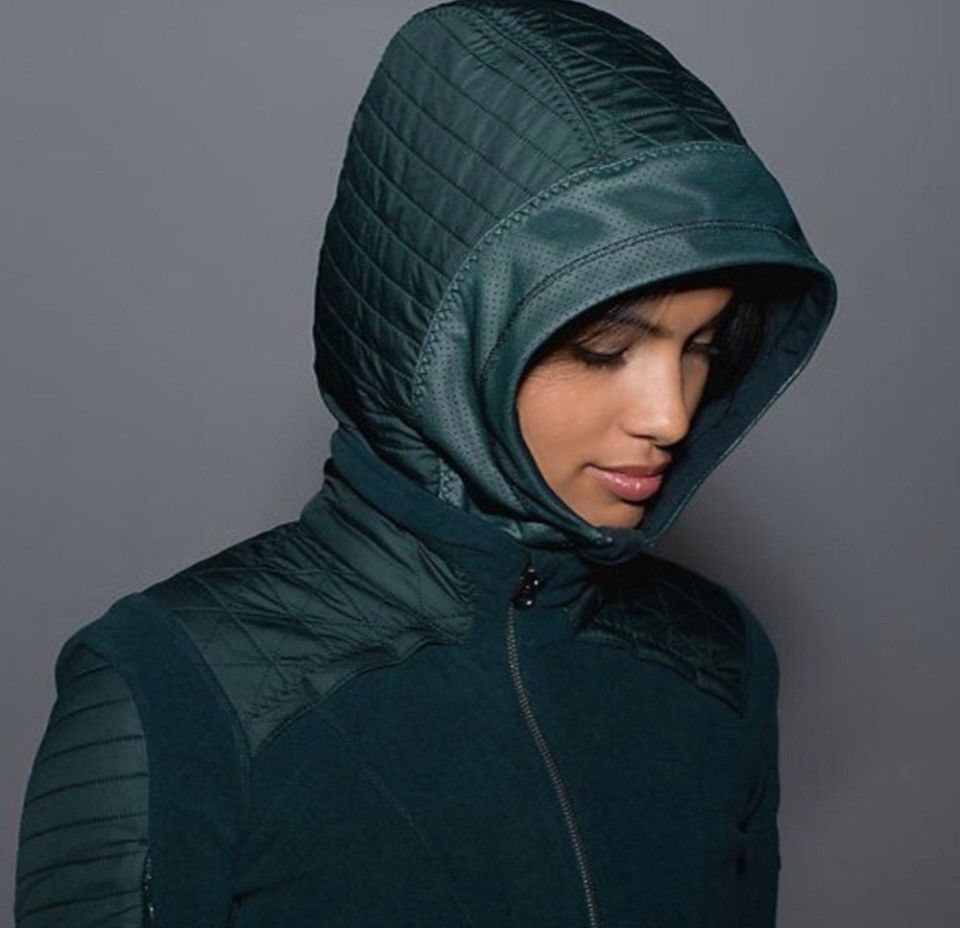 Lululemon LULULEMON FLEECY KEEN II QUILTED JACKET REMOVABLE HOOD Green Size S / US 4 / IT 40 - 8 Thumbnail
