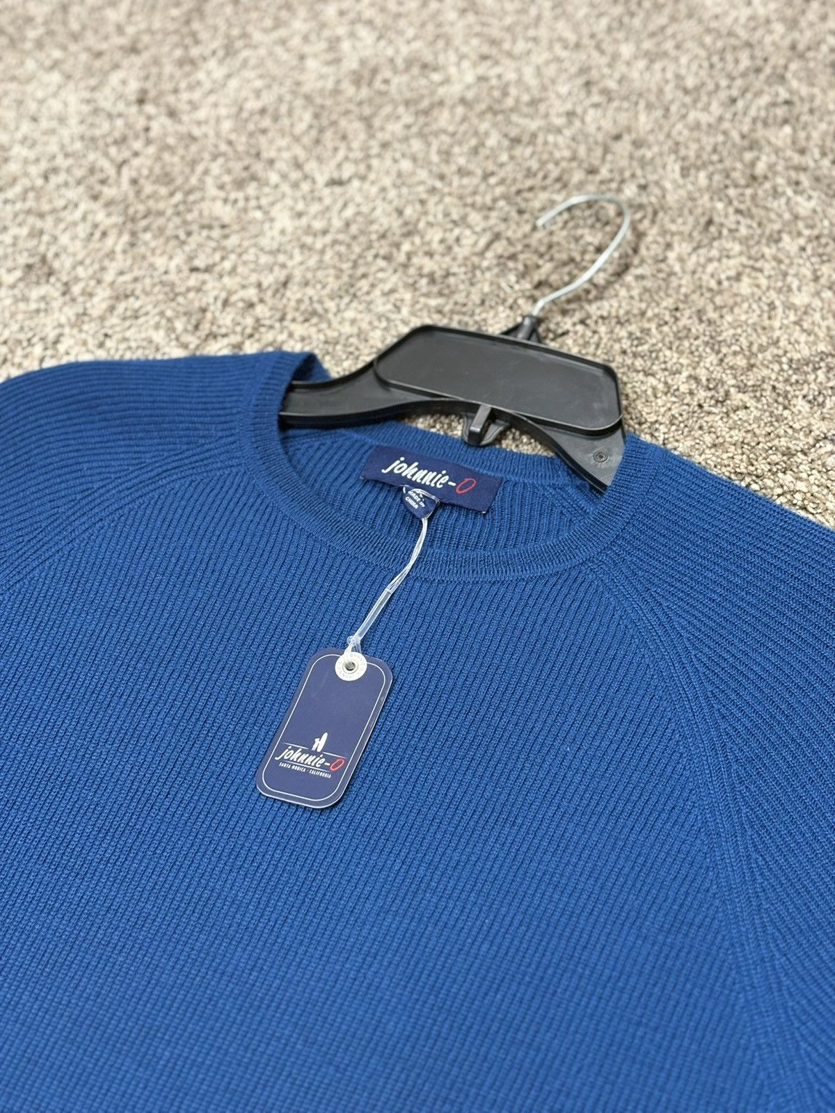 johnnie-O Johnnie-O Sweater Men’s Medium Cotton Blend Crewneck Blue Size US M / EU 48-50 / 2 - 6 Thumbnail