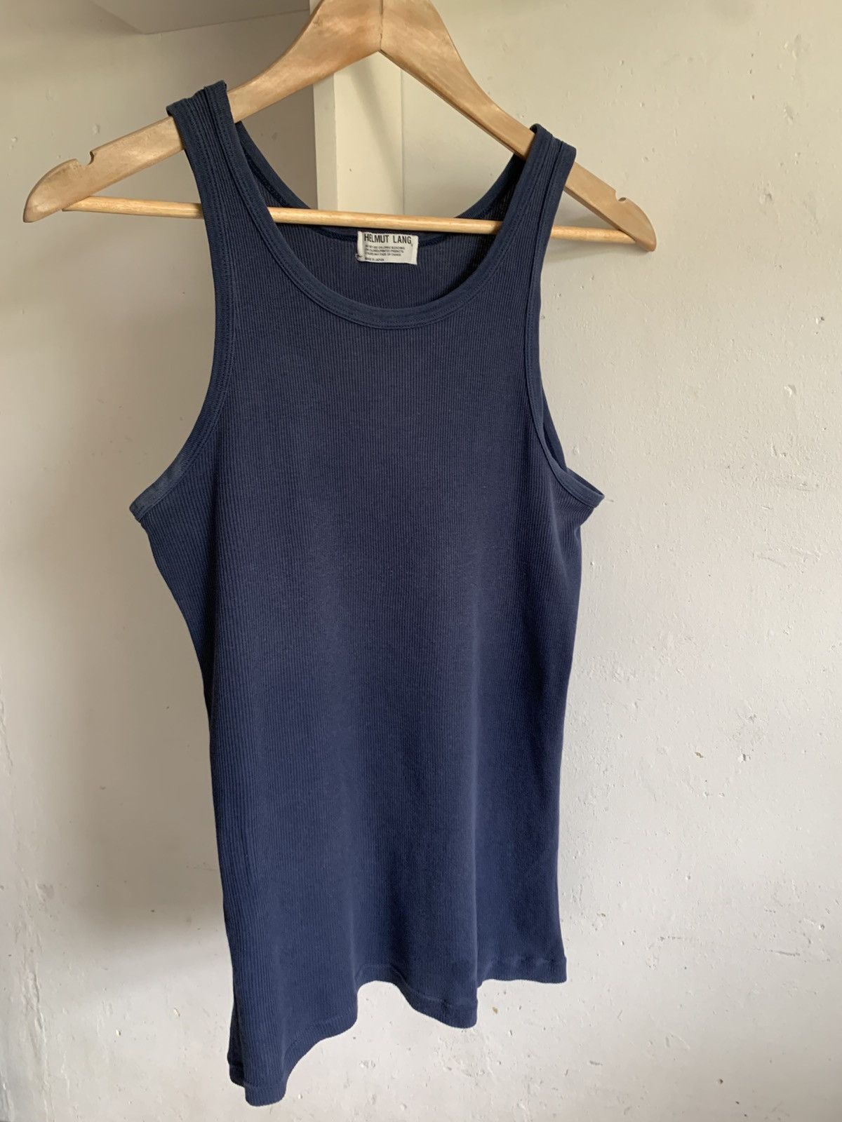Helmut Lang Helmut Lang 1995 Blue Tank Top Size US M / EU 48-50 / 2 - 1 Thumbnail
