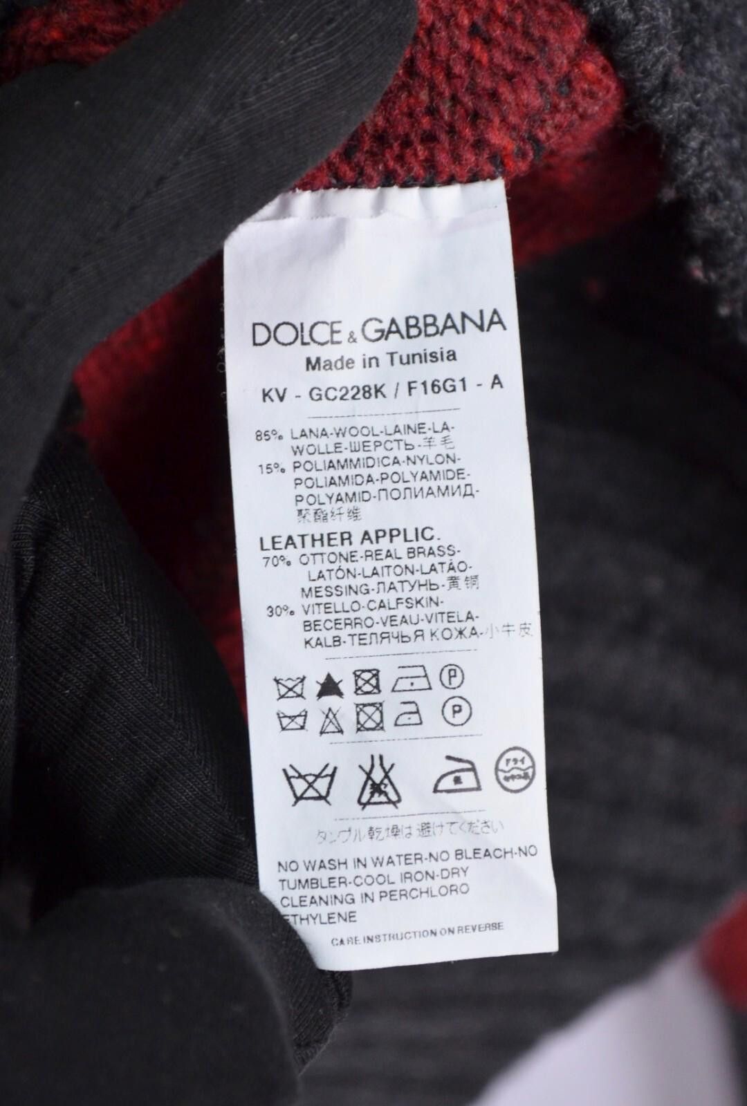 Dolce & Gabbana Dolce & Gabbana Mens V Neck Knit Red Wool Sweater Size 46 S Size US S / EU 44-46 / 1 - 10 Thumbnail