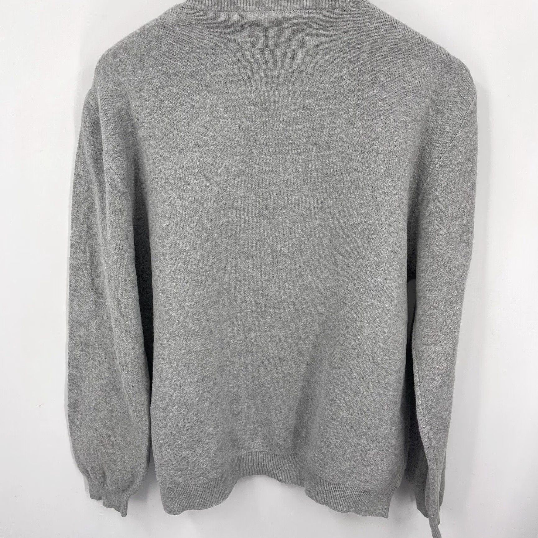 Vintage Saturdays New York Sweater Womens Size Medium Gray Fuzzy Circle Pullover READ Size M / US 6-8 / IT 42-44 - 4 Thumbnail