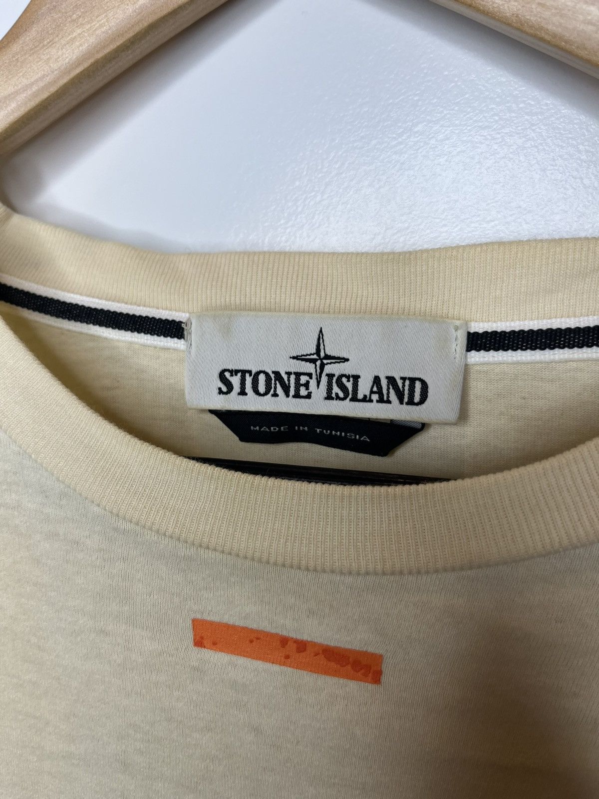 Stone Island STONE ISLAND Long Sleeve T Shirt Size Large Cream White Size US L / EU 52-54 / 3 - 5 Thumbnail