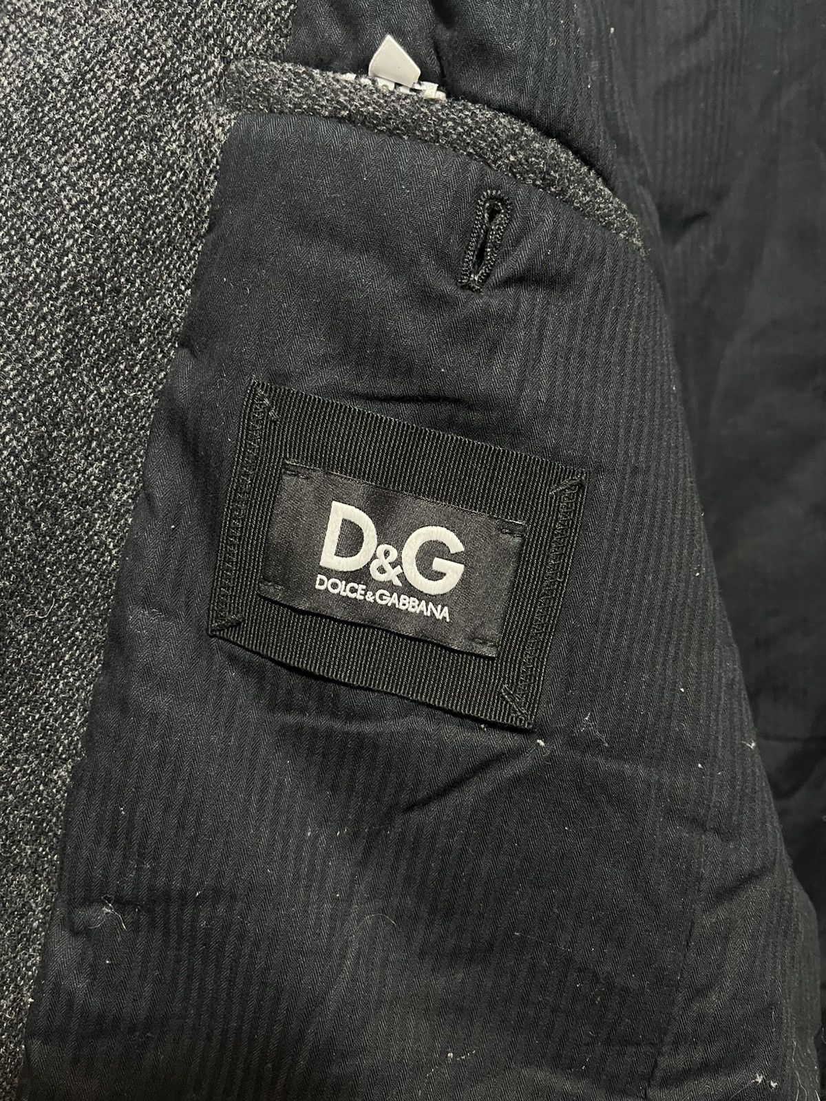 Dolce & Gabbana Dolce&Gabbana Vintage Men’s Wool Gray Double-Breasted Coat Size US L / EU 52-54 / 3 - 12 Thumbnail