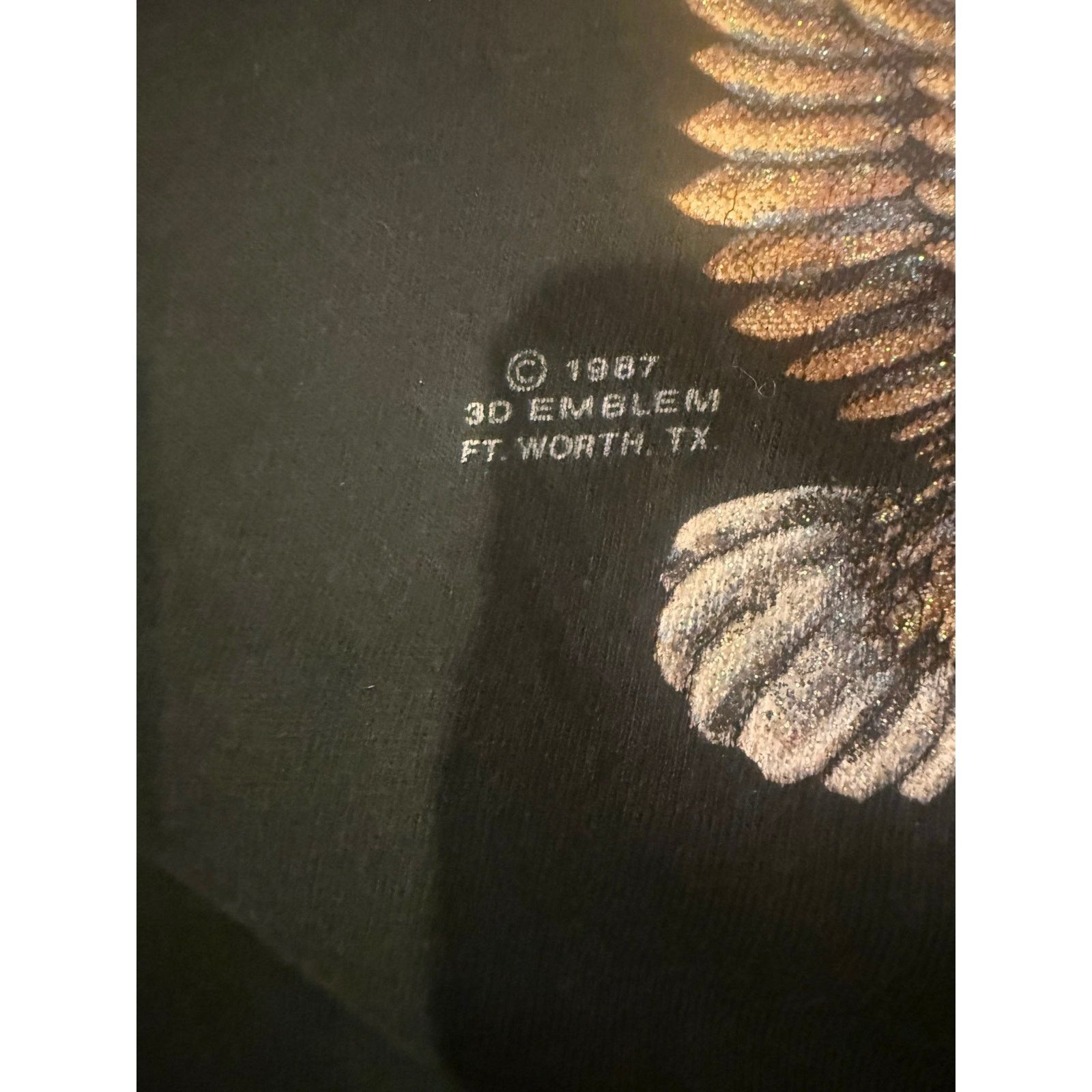Harley Davidson True Vintage Glitter Eagle 3D Emblem Size L / US 10 / IT 46 - 3 Thumbnail