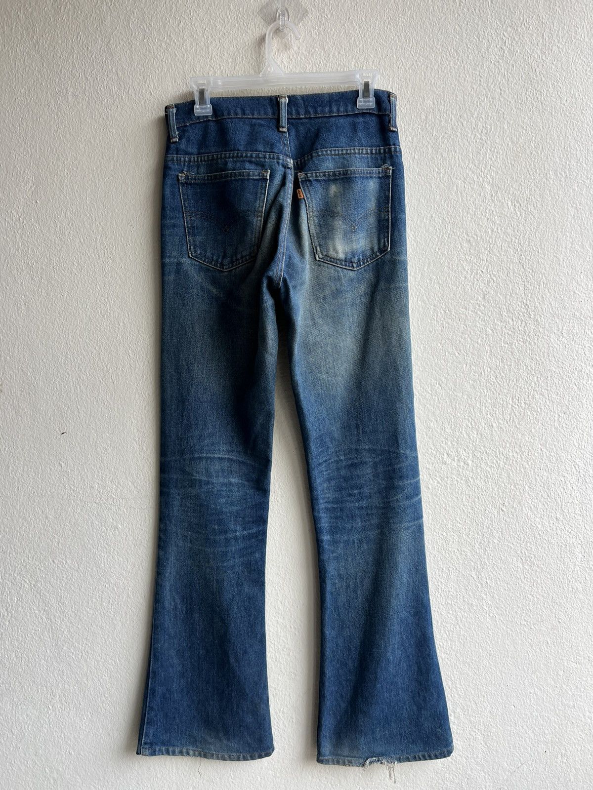 Levi's Dirty Mud VTG 1991 Levi’s 646 Distress Denim Bootcut Jeans Size US 29 - 24 Thumbnail
