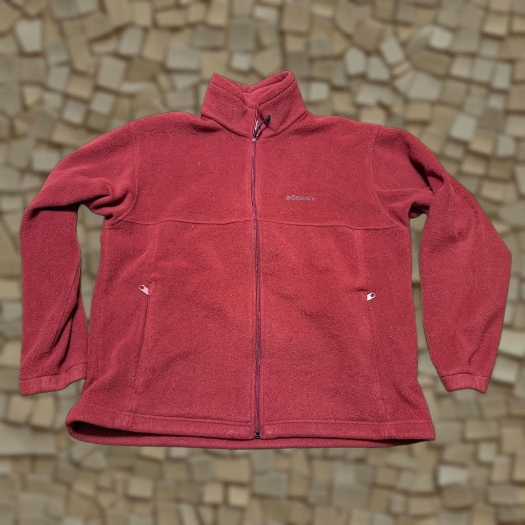 Vintage Columbia Sweatshirt Mens Size L Red Full Zip Fleece Zip Pockets Outdoor 90s? (Note: No new info) Size US L / EU 52-54 / 3 - 1 Thumbnail