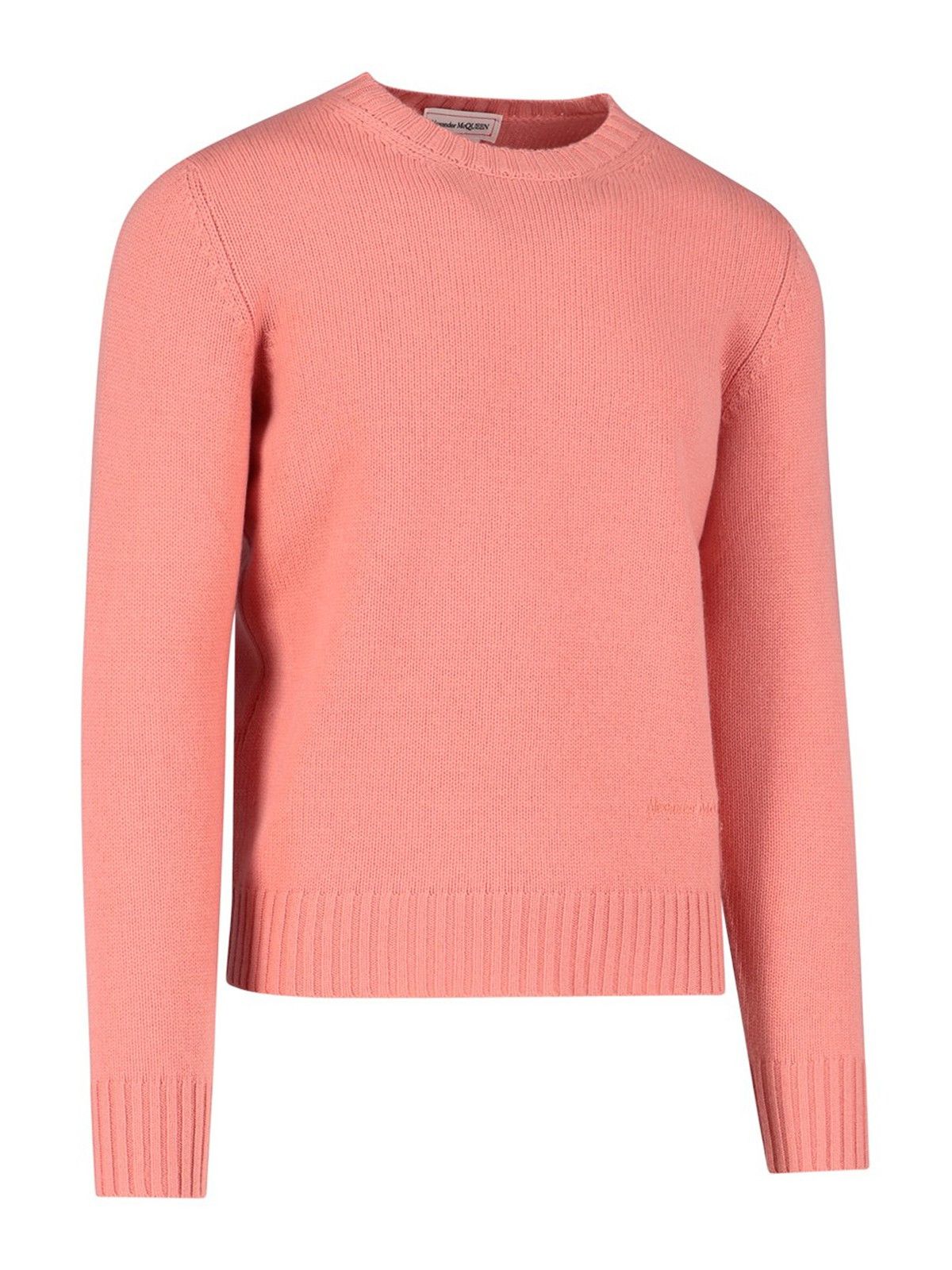 Alexander McQueen o1y1024 Crewneck Sweater in Salmon Pink Size US M / EU 48-50 / 2 - 2 Thumbnail
