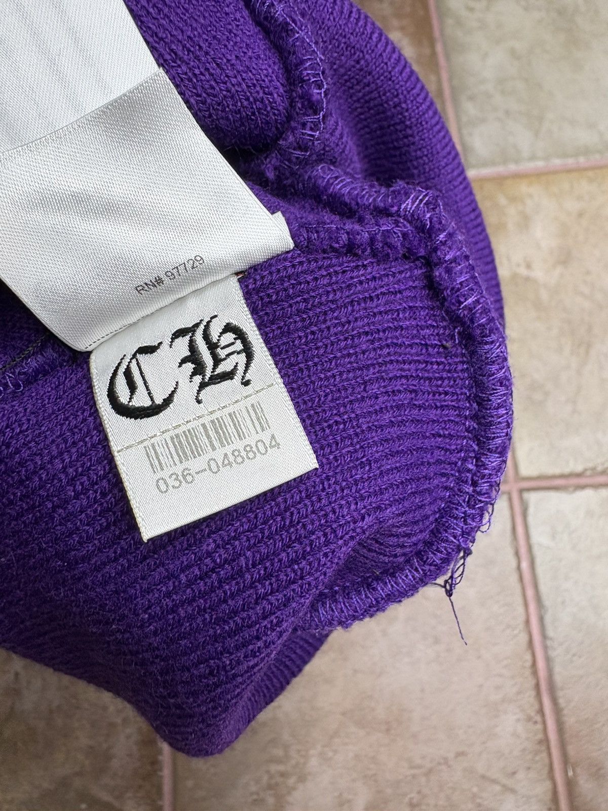Chrome Hearts Chrome heart beanie Triple Cross Purple&Red Size ONE SIZE - 5 Thumbnail