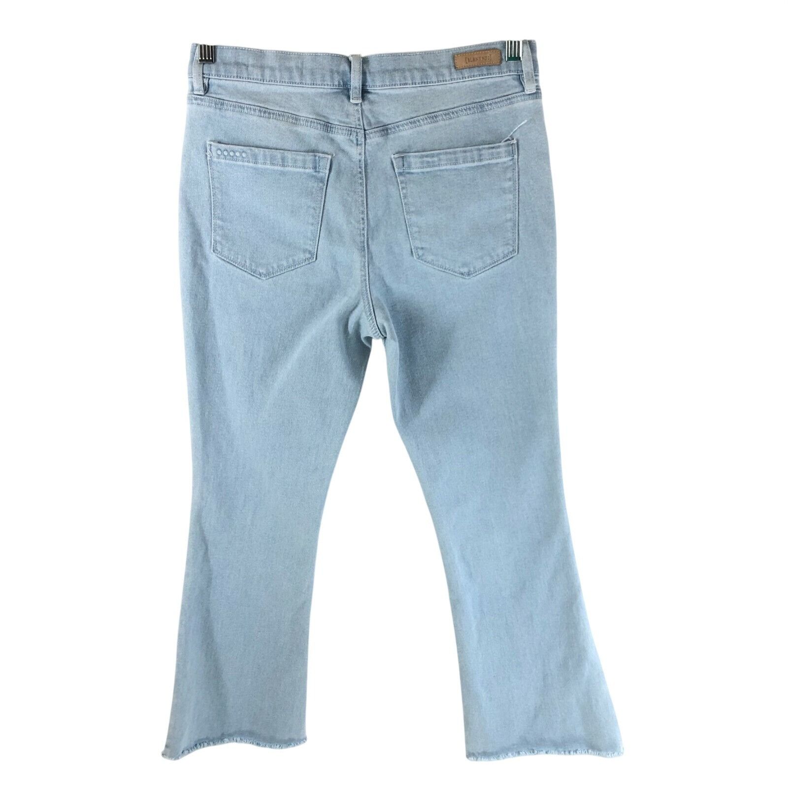 BLANKNYC BlankNYC Womens Jeans The Varick Cropped Kick Flare Raw Hem Size 29" - 2 Thumbnail
