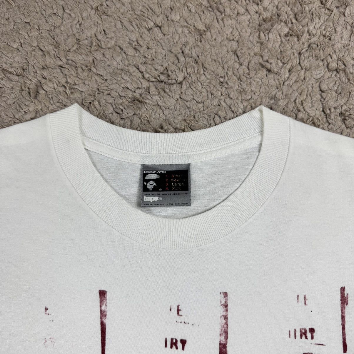 Bape Vintage Bape Exclusive Handprint Condensed Soup Tee Size US L / EU 52-54 / 3 - 8 Thumbnail