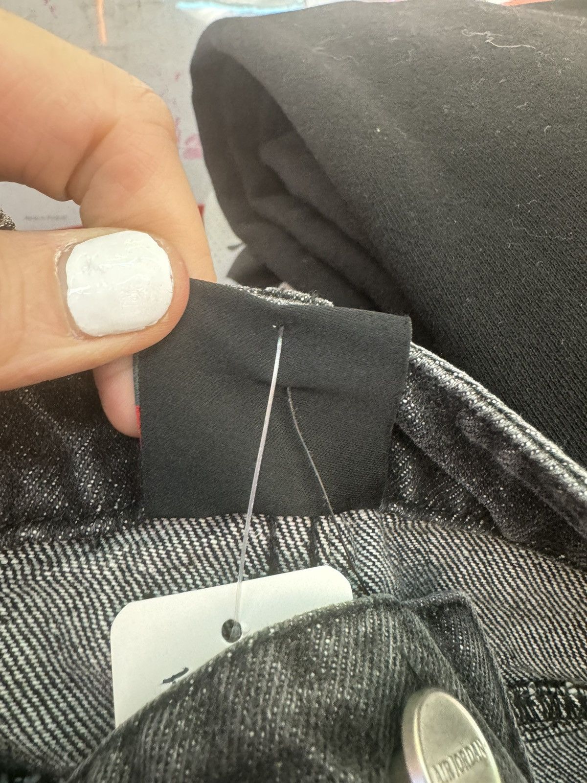 Jordan Brand Jordan men’s Air Denim Basketball shorts sample black Size US 38 / EU 54 - 7 Thumbnail