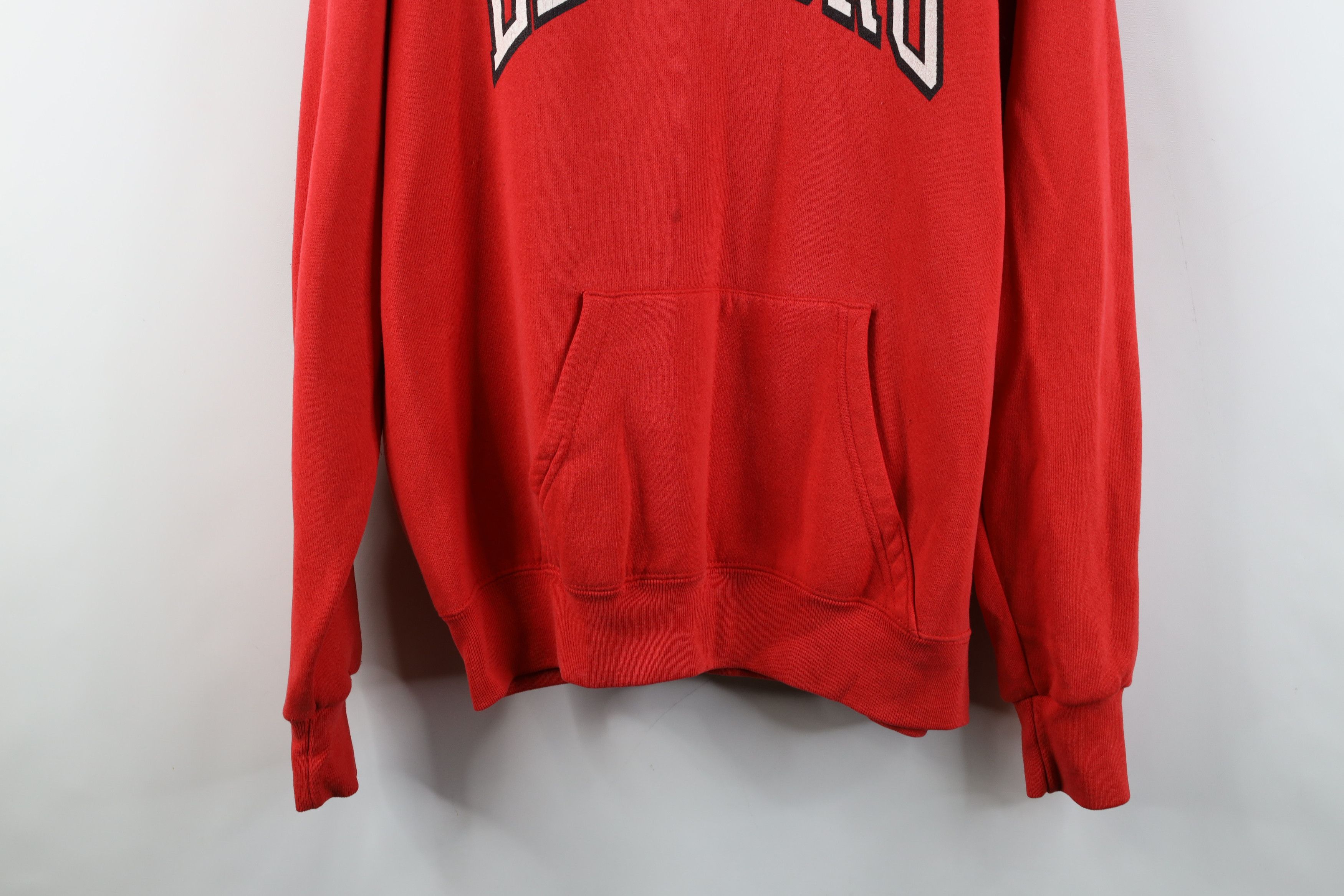 Vintage Vintage 80s 90s Streetwear Hoodie Sweatshirt USA Red Size US XL / EU 56 / 4 - 3 Thumbnail