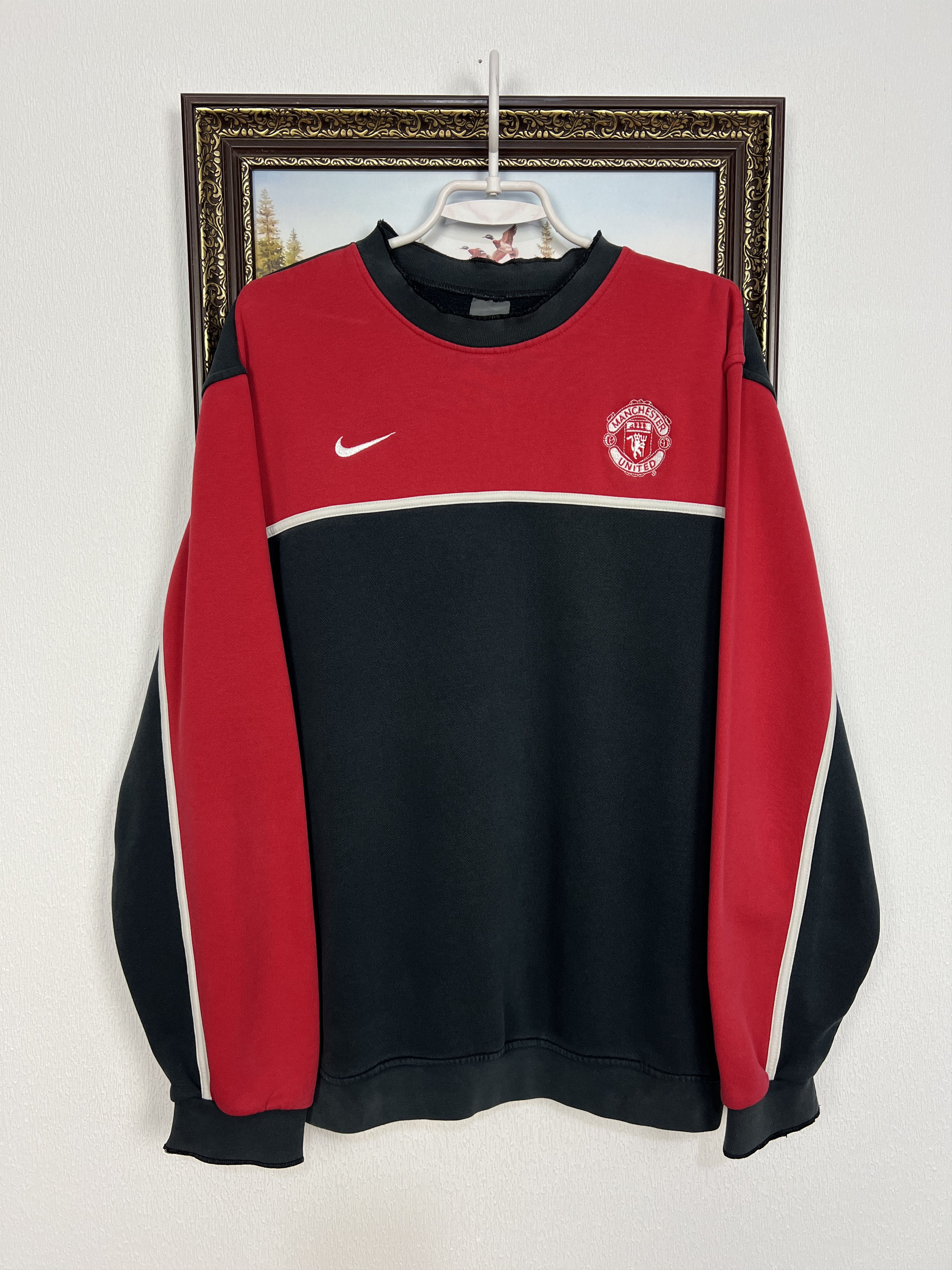 Nike Manchester United Football Sweatshirt Track Top Crewneck Size US L / EU 52-54 / 3 - 1 Thumbnail