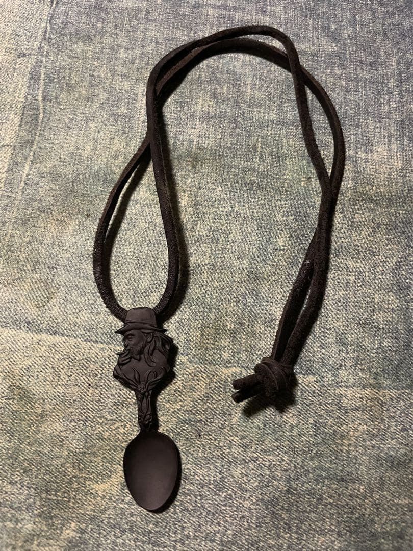 Yohji Yamamoto Yohji Yamamoto spoon leather code neckless Size ONE SIZE - 1 Thumbnail