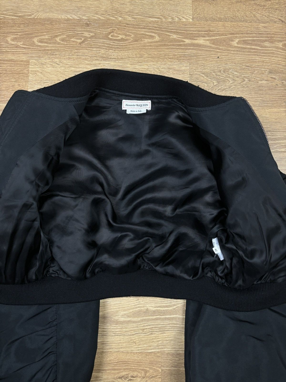 Alexander McQueen Alexander McQueen Cropped Balloon Sleeve Bomber Jacket Size M / US 6-8 / IT 42-44 - 11 Thumbnail