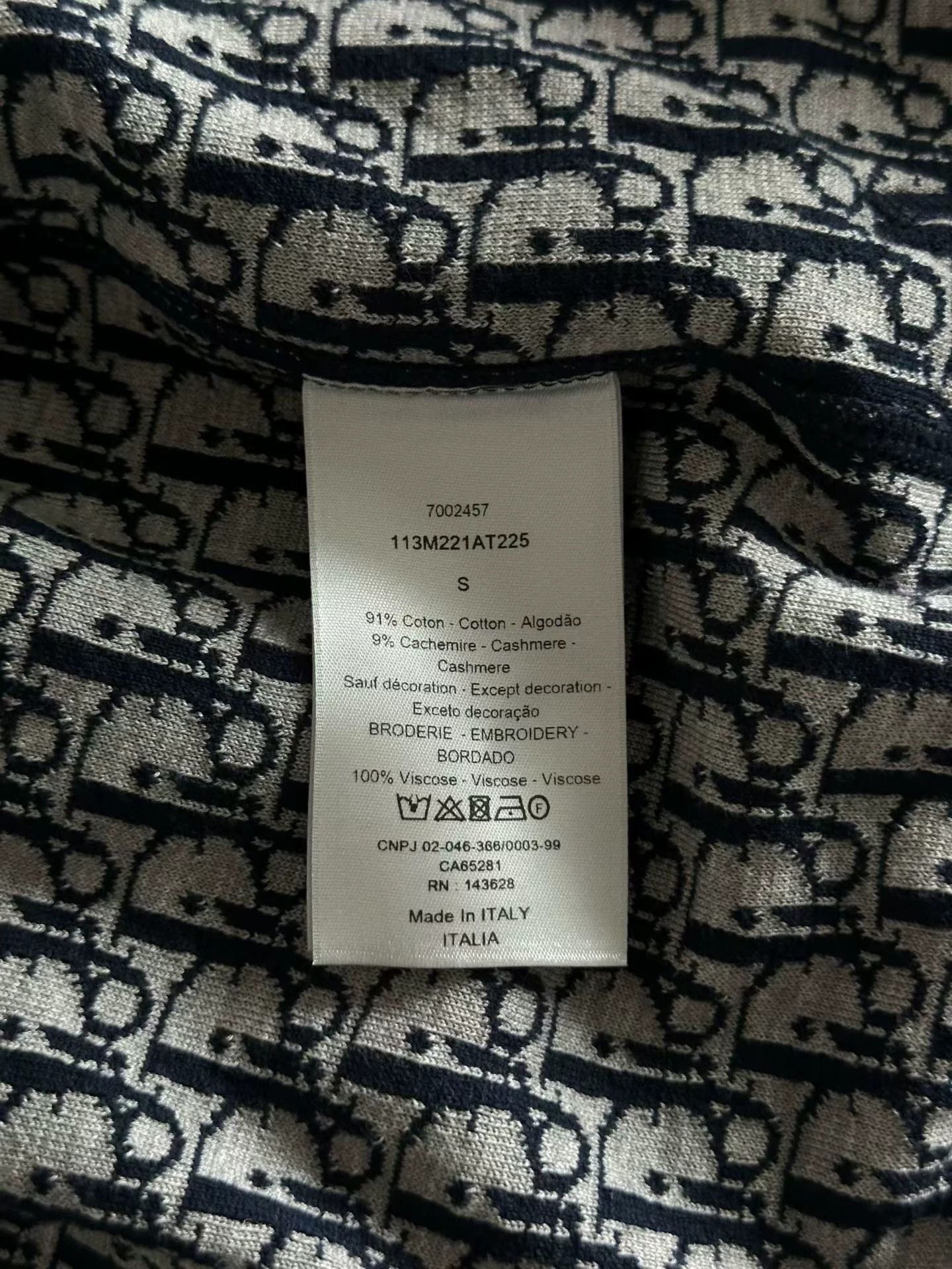 Dior Dior All Over Print Zipper Hoodie S Worn Once Size US S / EU 44-46 / 1 - 4 Thumbnail
