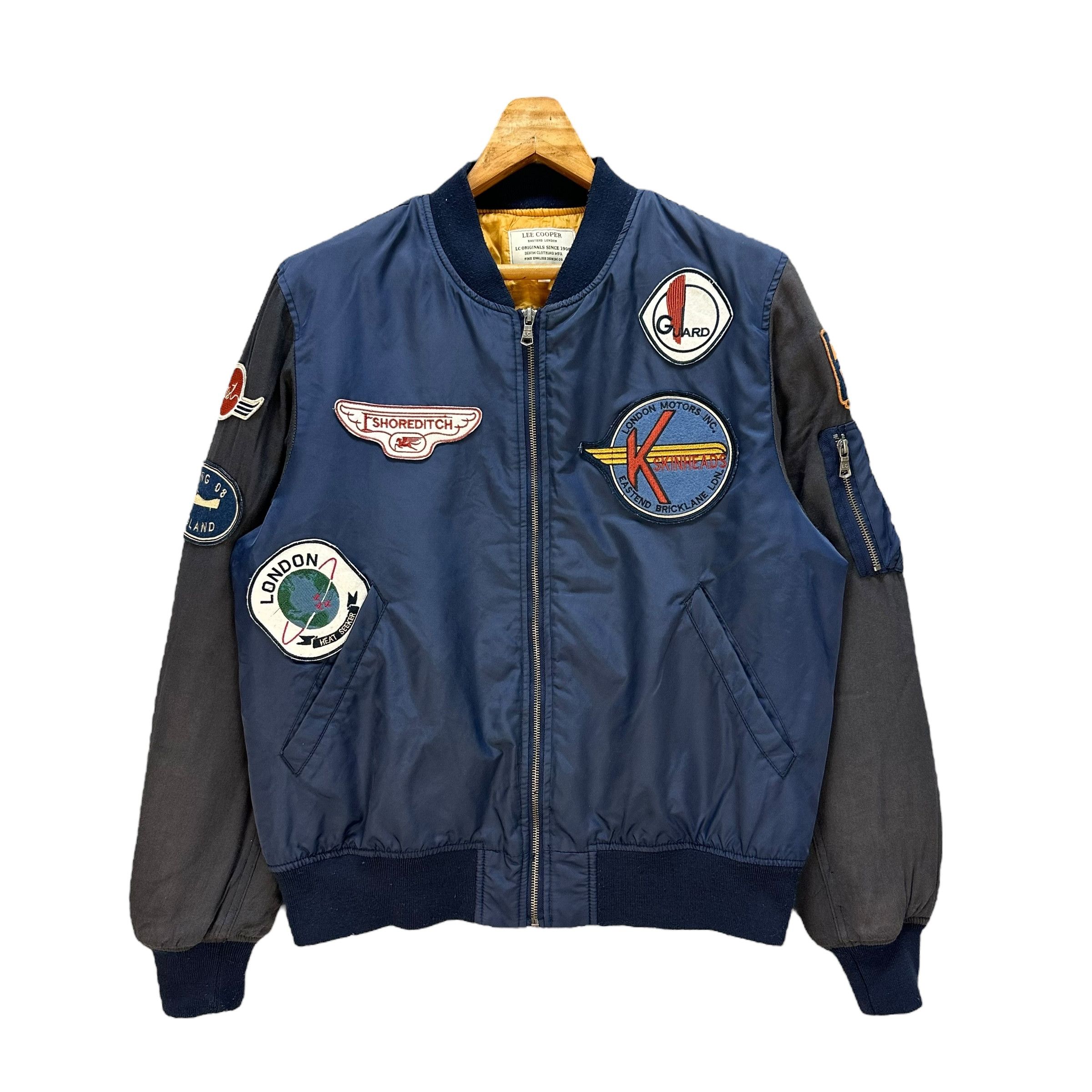 Lee LEE COOPER Patches Logo Bomber Jacket #94-1450 Size US L / EU 52-54 / 3 - 1 Thumbnail