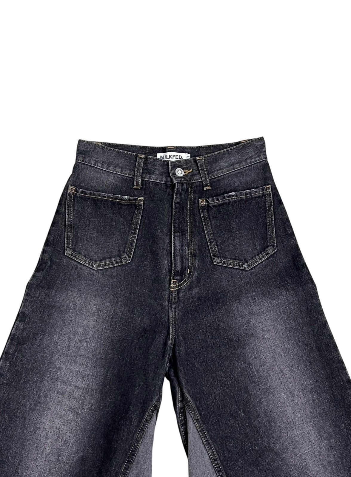 MILKFED 💥RARE🔥Vintage MILKFED. Panel Ultra Flare Denim Petite Rare Size 25" / US 0 / IT 36 - 8 Thumbnail