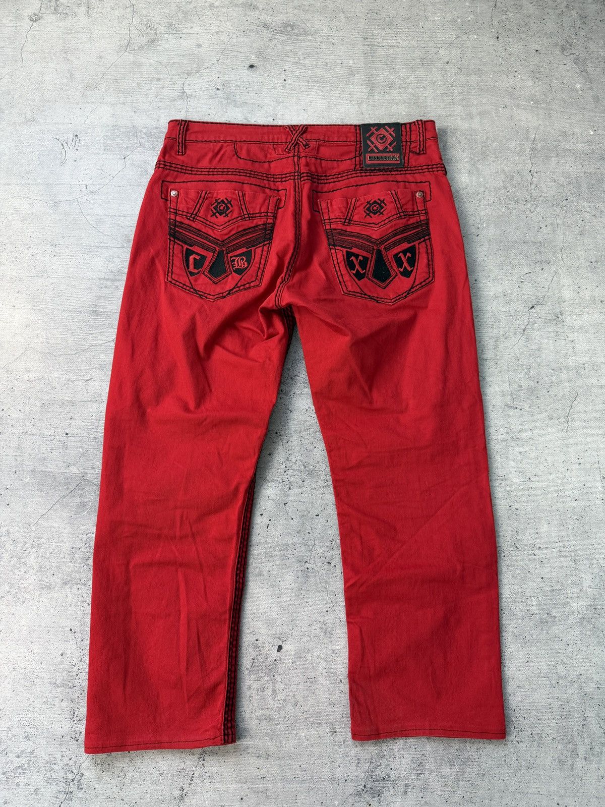 If Six Was Nine Japanese Y2k Cipo Baxx Double Waisted Ripped Faded Y2k Jeans Size US 36 / EU 52 - 1 Thumbnail